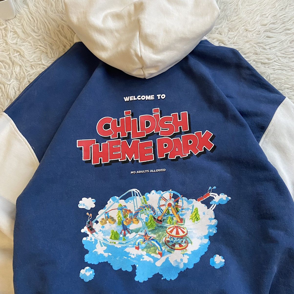 CHILDS 📌 Vintage Baggy Childish Theme Park Skategang Hoodie Size US M / EU 48-50 / 2 - 10 Thumbnail