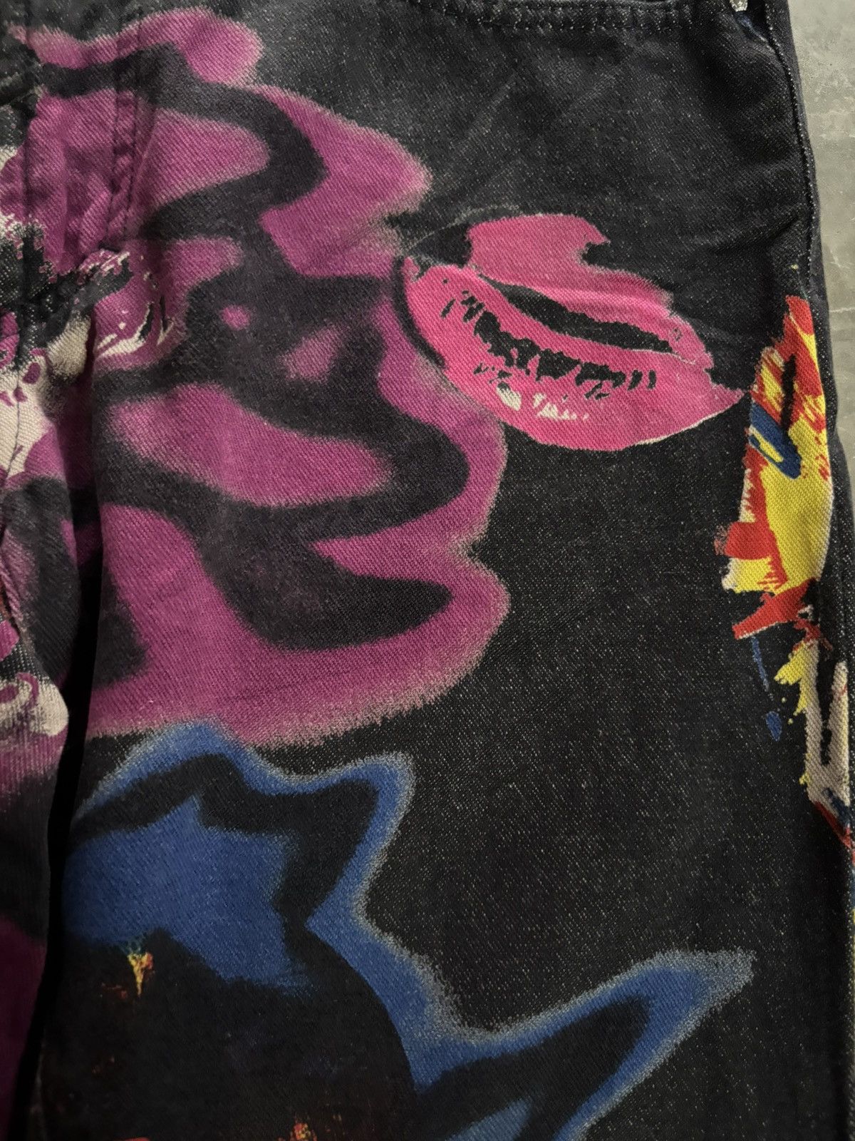 Versace VERSACE JEANS COUTURE bootcut flare jeans crazy overprint Size US 30 / EU 46 - 13 Thumbnail