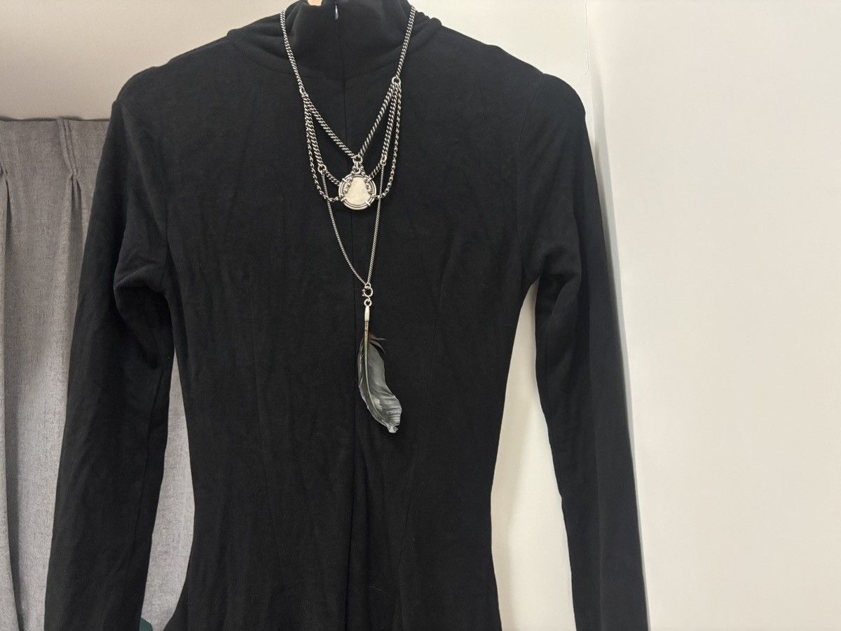 Ann demeulemeester fur necklace