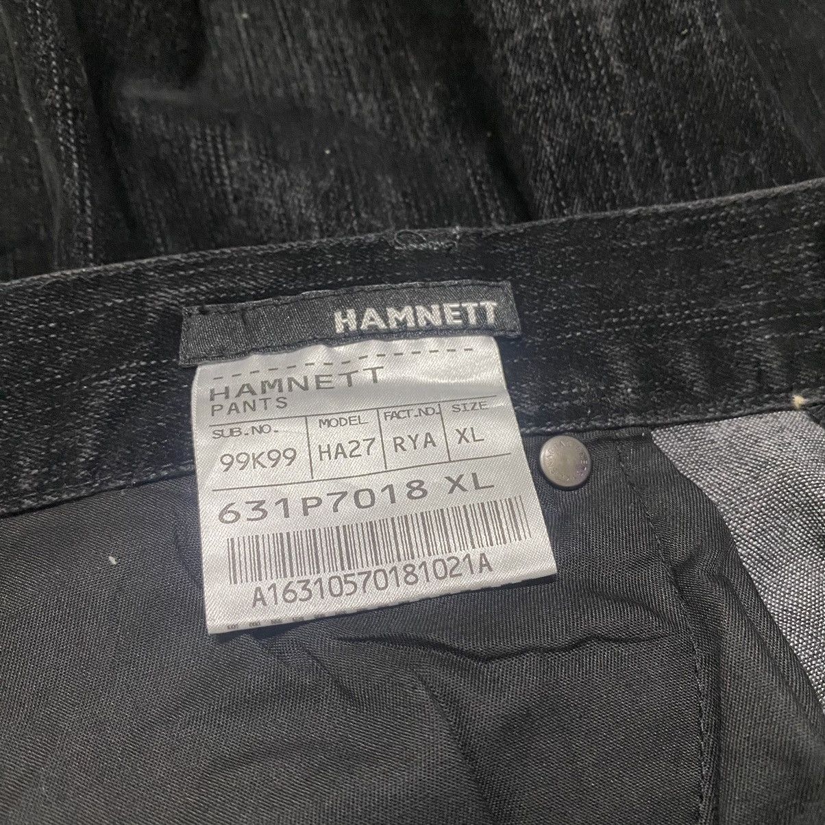 Katharine Hamnett London HAMNETT Black Velvet Cotton Flare Pants Size US 30 / EU 46 - 16 Thumbnail