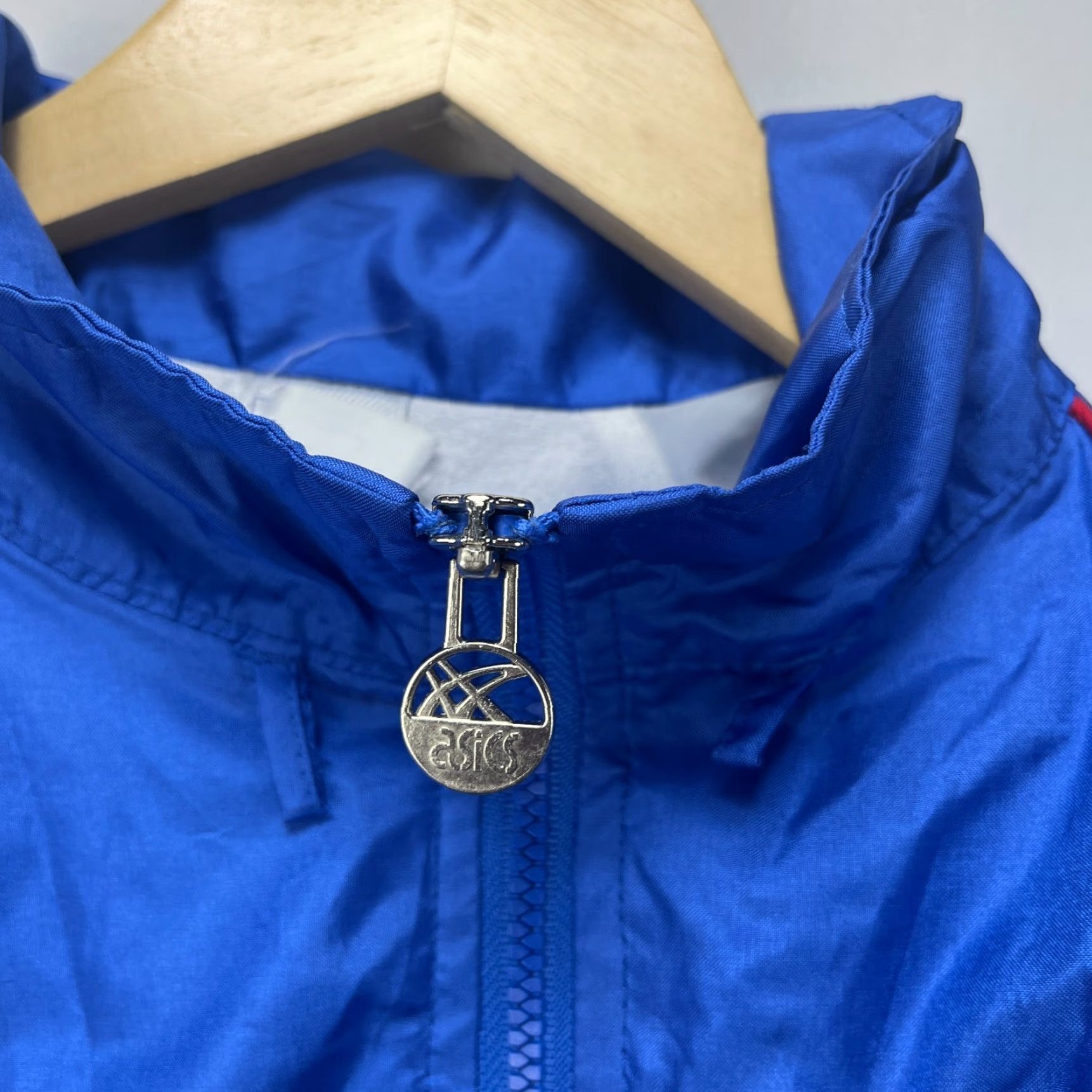 Asics VINTAGE 90s ASICS Jacket Windbreaker Small Blue Mens Size US S / EU 44-46 / 1 - 4 Thumbnail