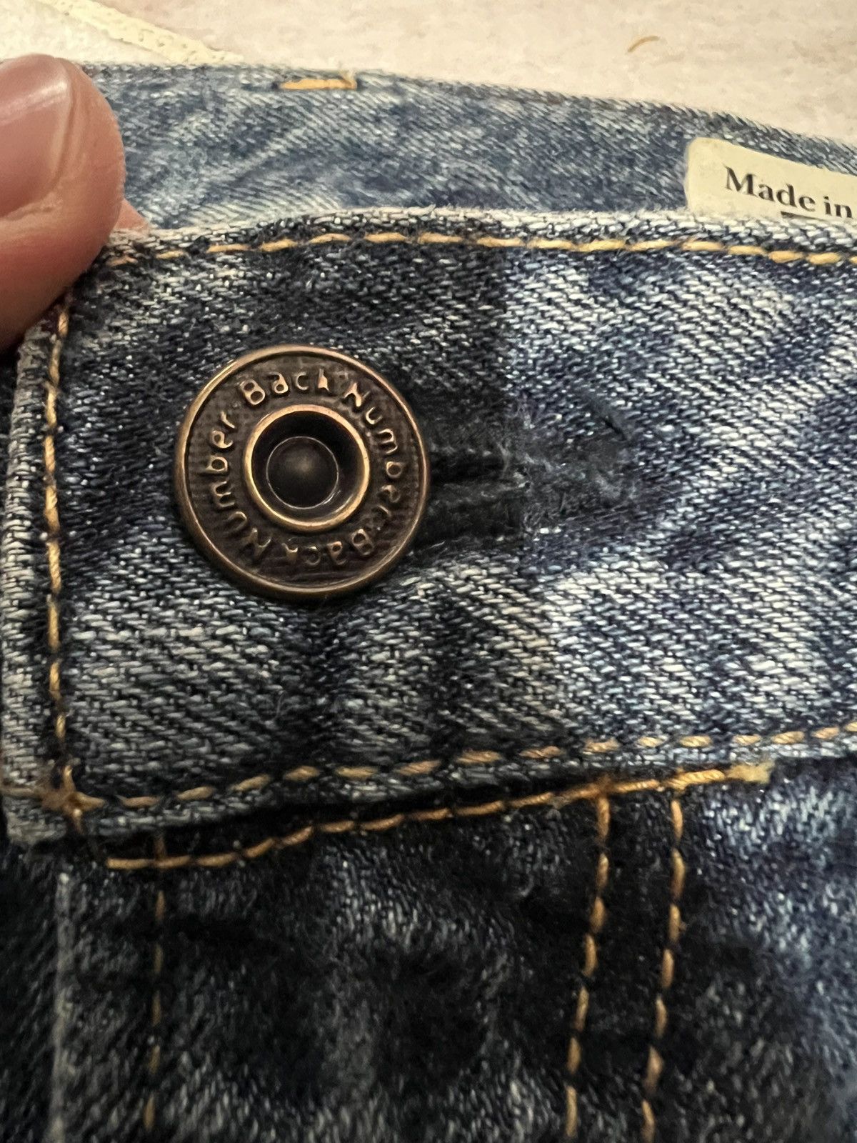 If Six Was Nine × Le Grande Bleu (L.G.B.) × Seditionaries 🌈Flare Japanese Back Number Distressed Jean Ripped Size US 34 / EU 50 - 16 Thumbnail