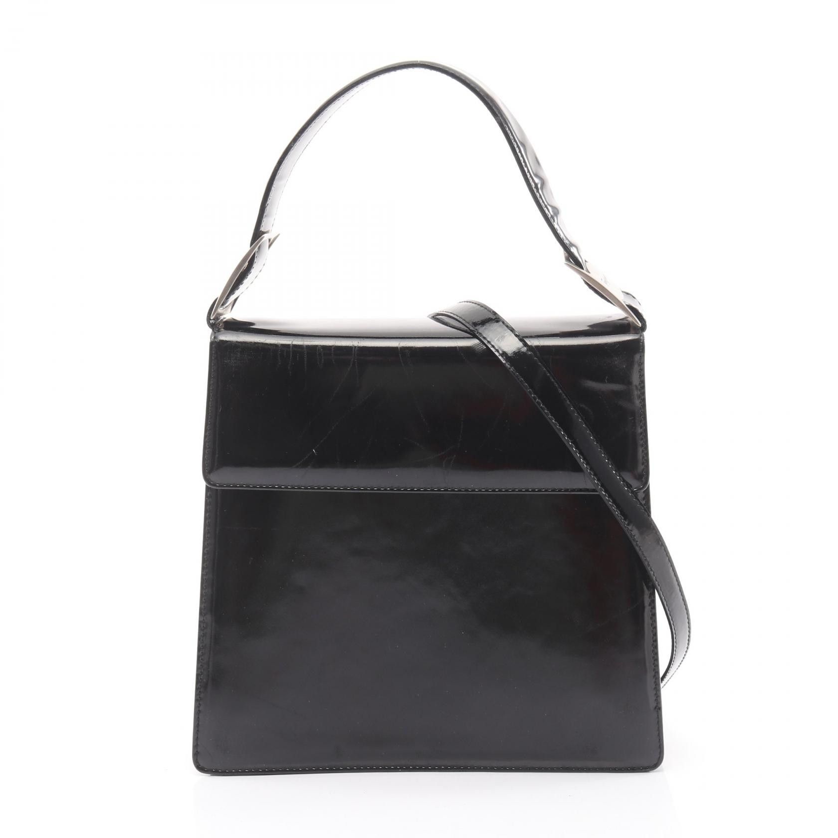 Salvatore Ferragamo Salvatore Ferragamo Salvatore Ferragamo Vara patent leather handbag Leather Handbag 218854 DUTY FREE for USA Size ONE SIZE - 1 Thumbnail