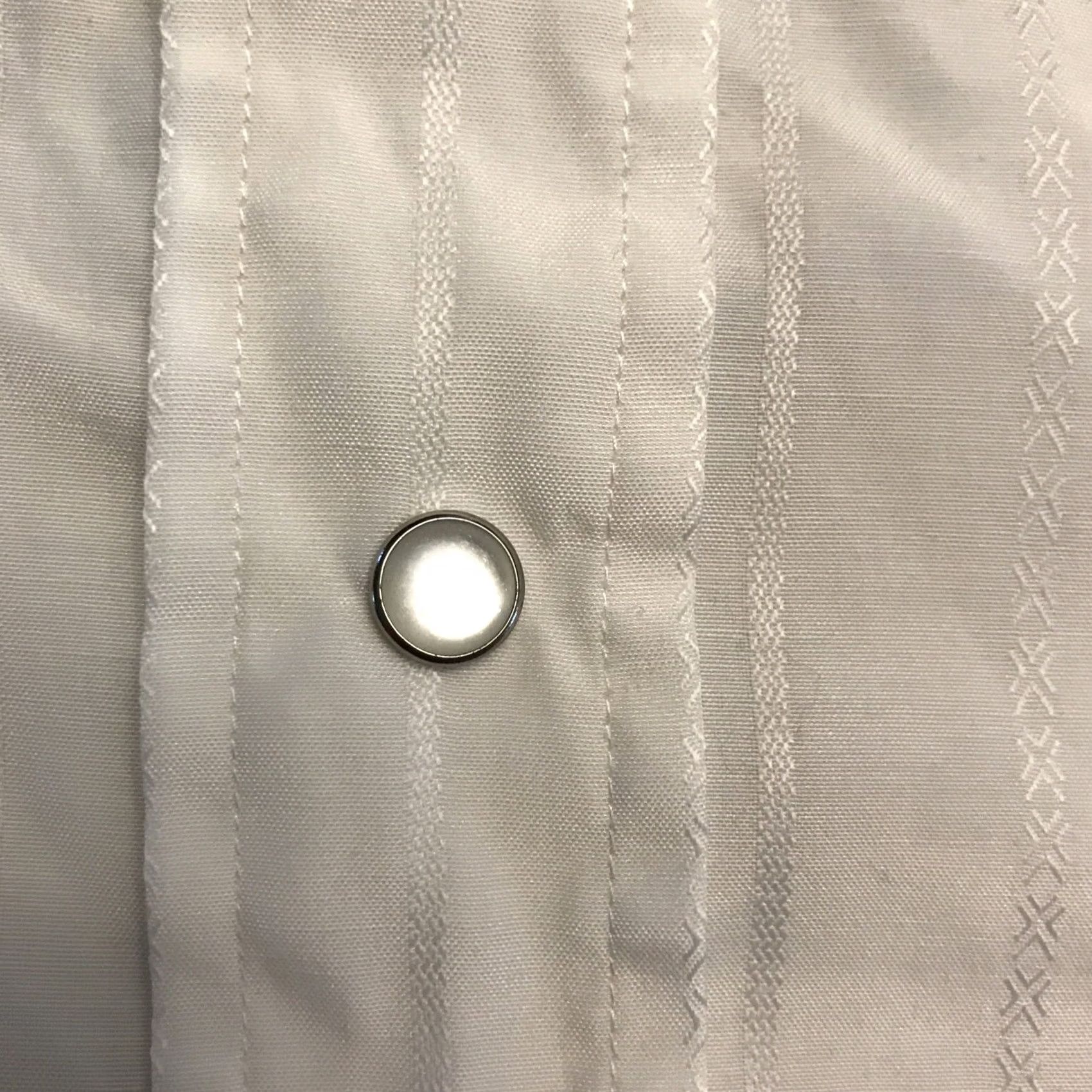 Vintage Panhandle Slim Shirt Men's XL White Pearl Snap Short Sleeve Striped 1167 Size US XL / EU 56 / 4 - 6 Thumbnail
