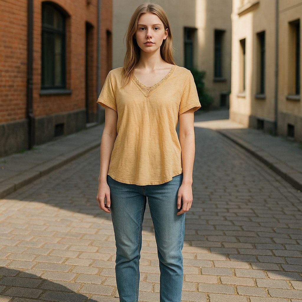 Nordstrom Altar'd State Tan Relaxed Short Sleeve T-Shirt Size S / US 4 / IT 40 - 1 Thumbnail
