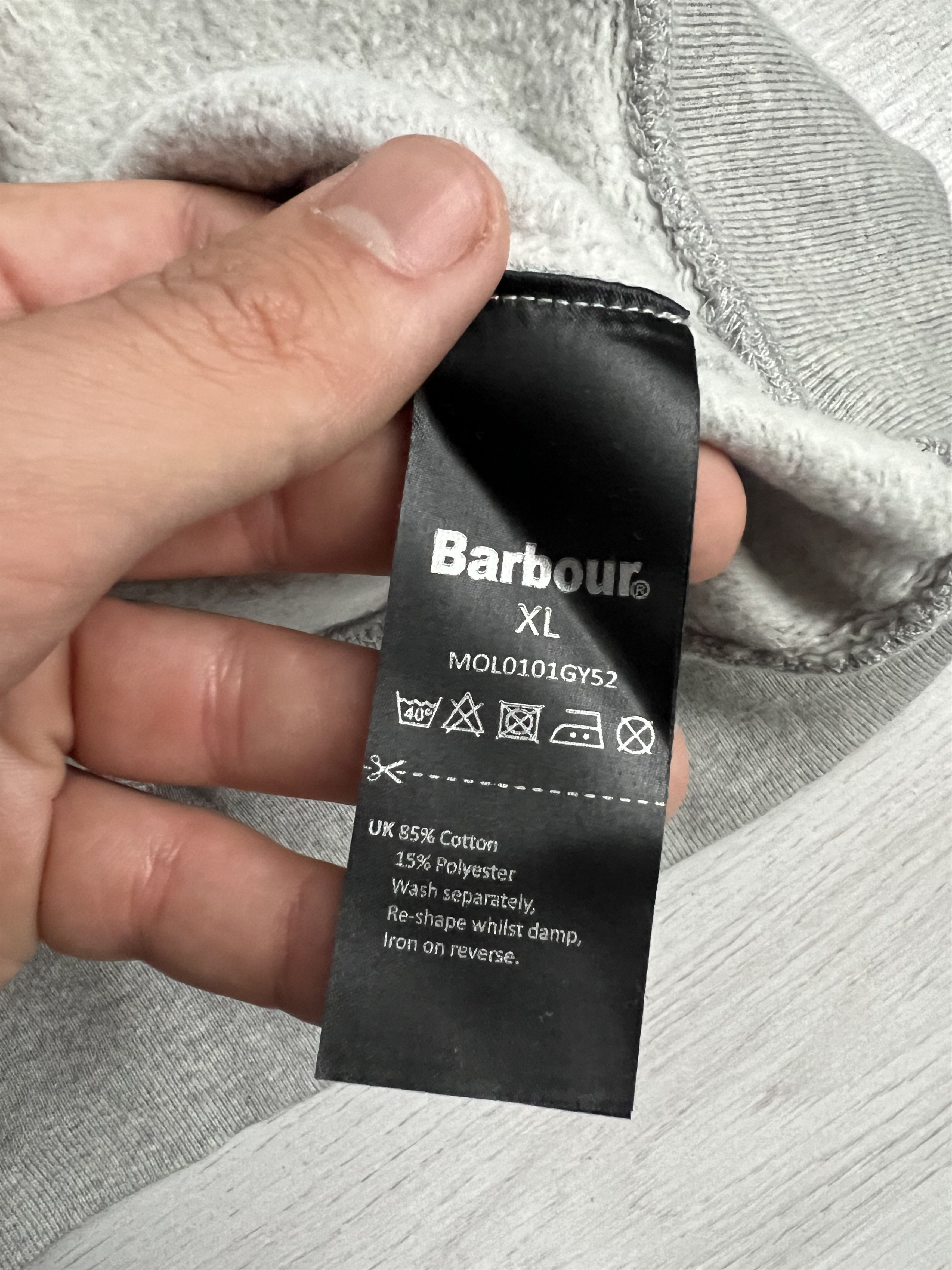Barbour Barbour Prep Logo Crew Sweatshirt Grey Marl Size US XL / EU 56 / 4 - 4 Thumbnail