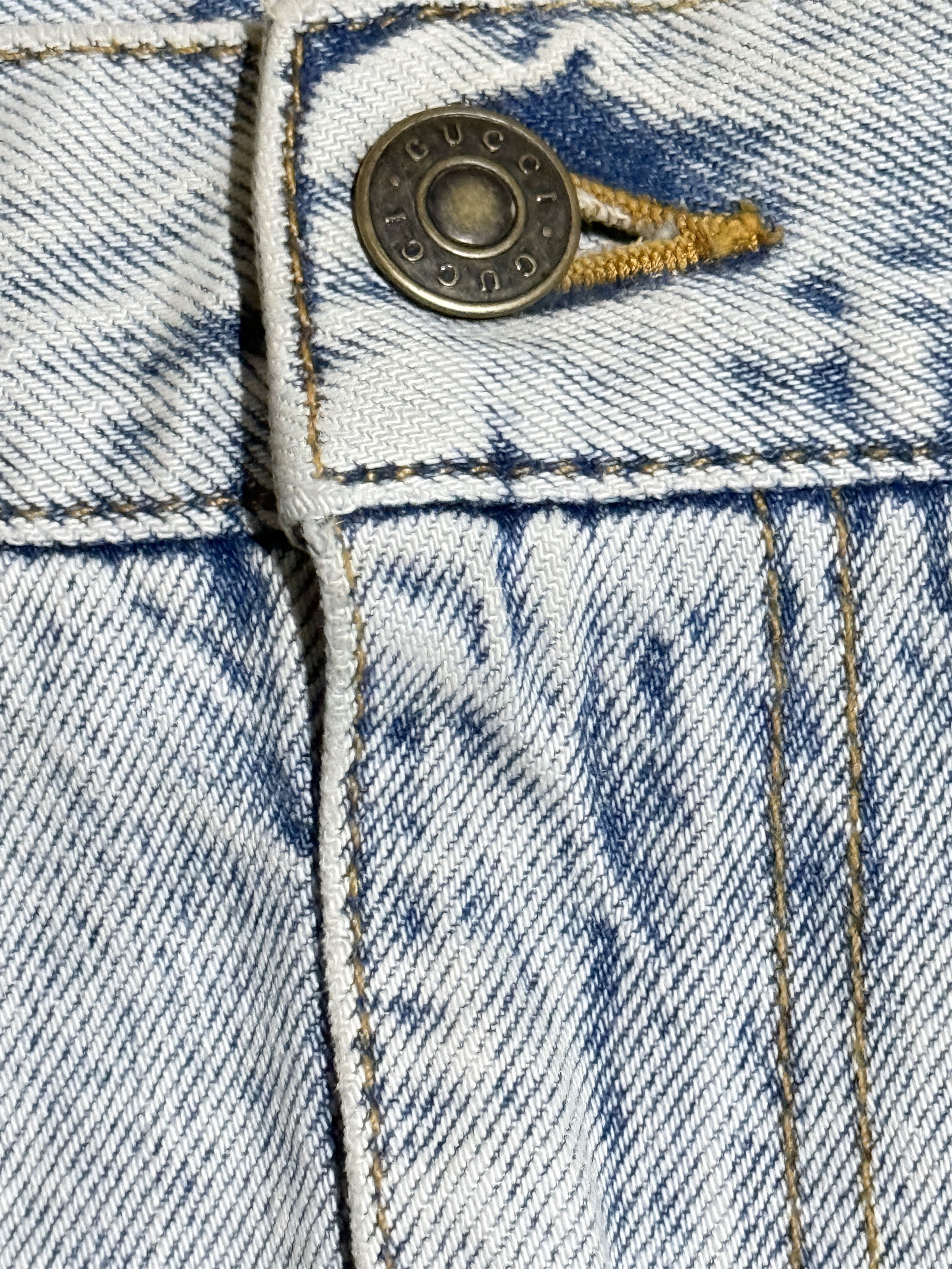 Skirt denim jeans 42 Gucci Denim Shimmering Crystals