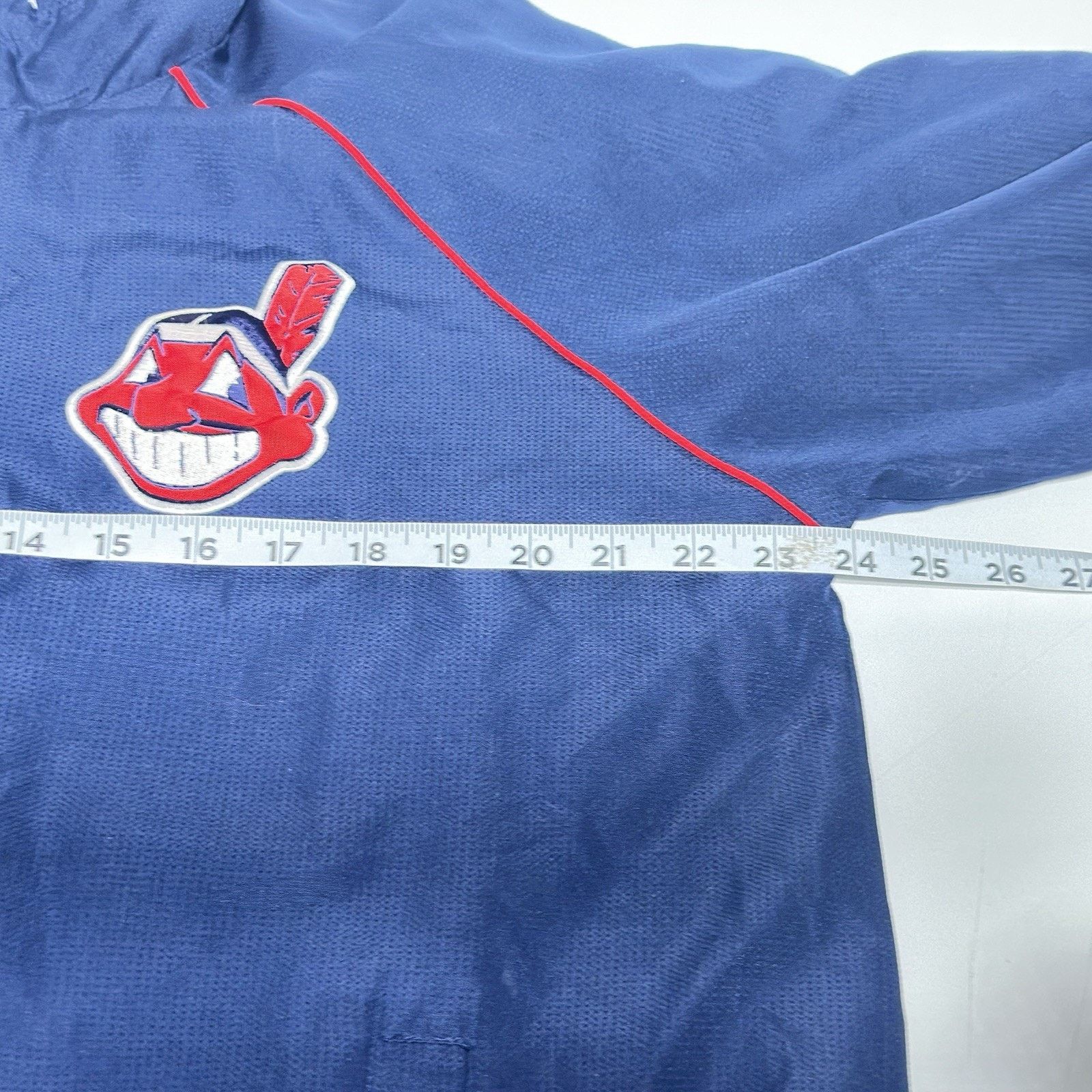 MLB Vtg Cleveland Indians Carl Banks G3 Big Logo Jacket Medium Size US M / EU 48-50 / 2 - 11 Thumbnail