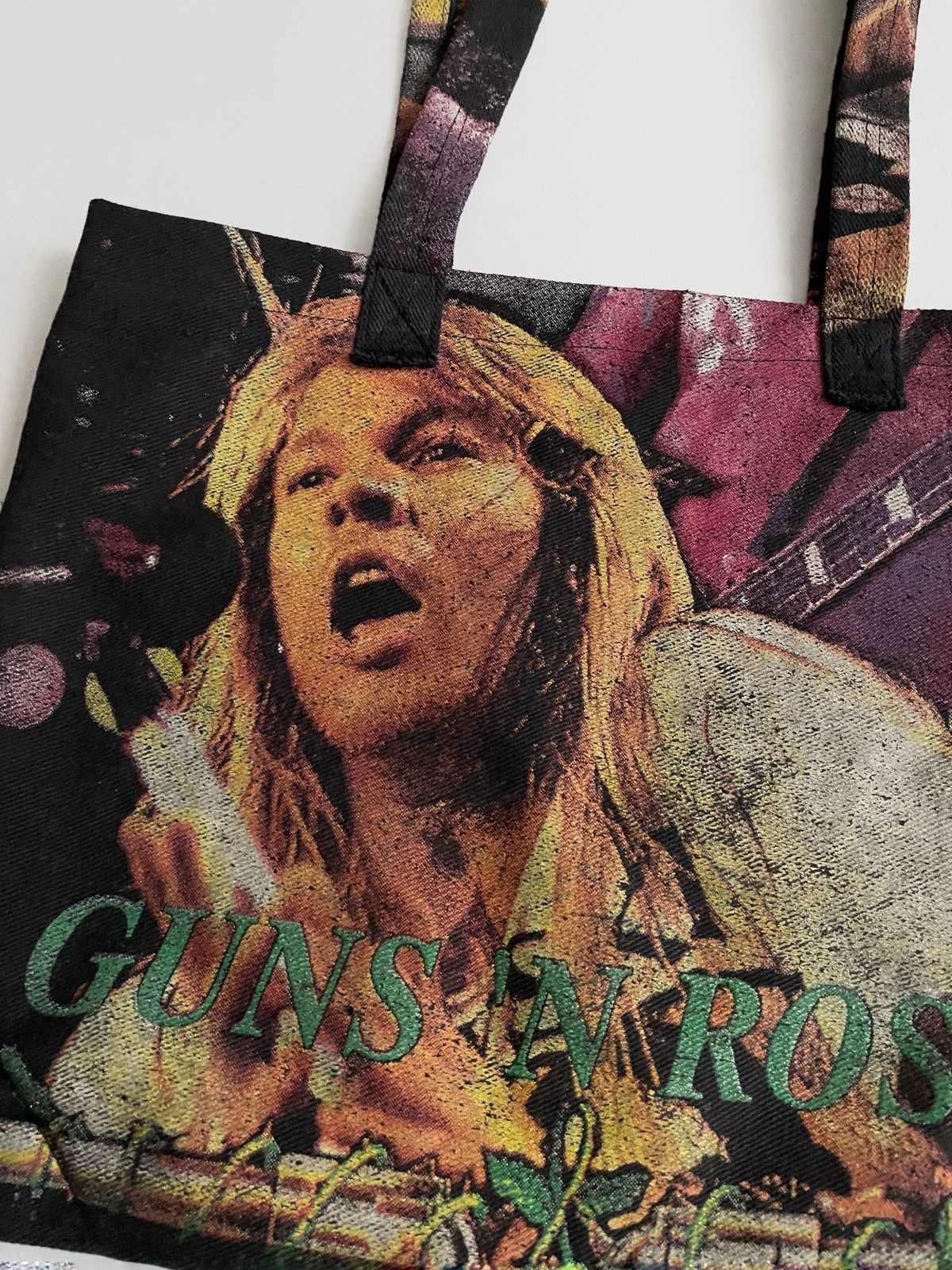 Guns N' Roses × Vintage Vintage Guns N Roses shoulder bag/shopper 90s Size ONE SIZE - 5 Thumbnail