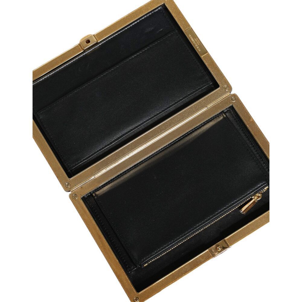 Dolce & Gabbana Dolce & Gabbana Red Velvet Gold Frame Clutch Evening Party P Size ONE SIZE - 6 Thumbnail