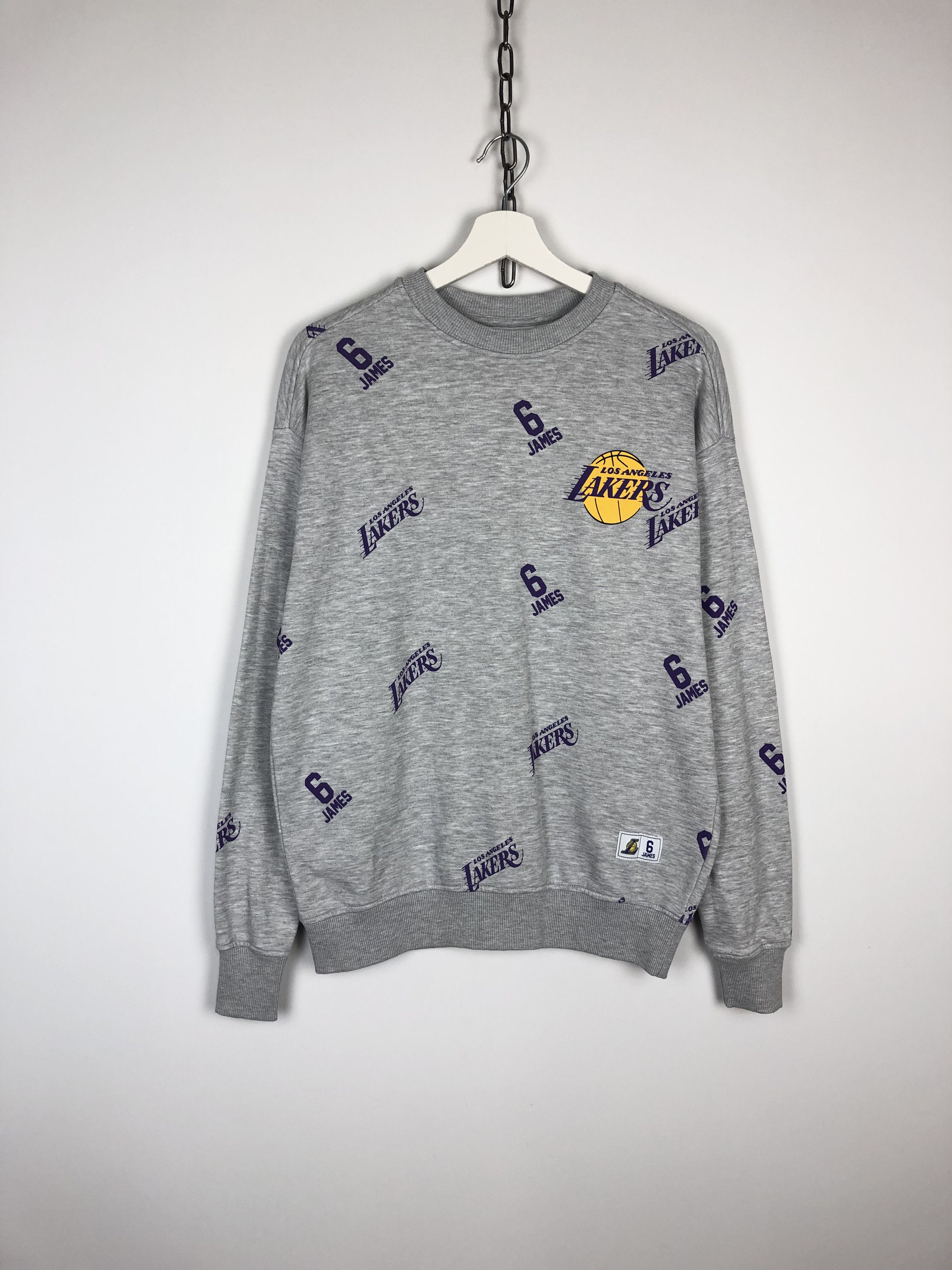NBA NBA Los Angeles Laker Sweatshirt Crewneck Gray size S Size US S / EU 44-46 / 1 - 1 Thumbnail