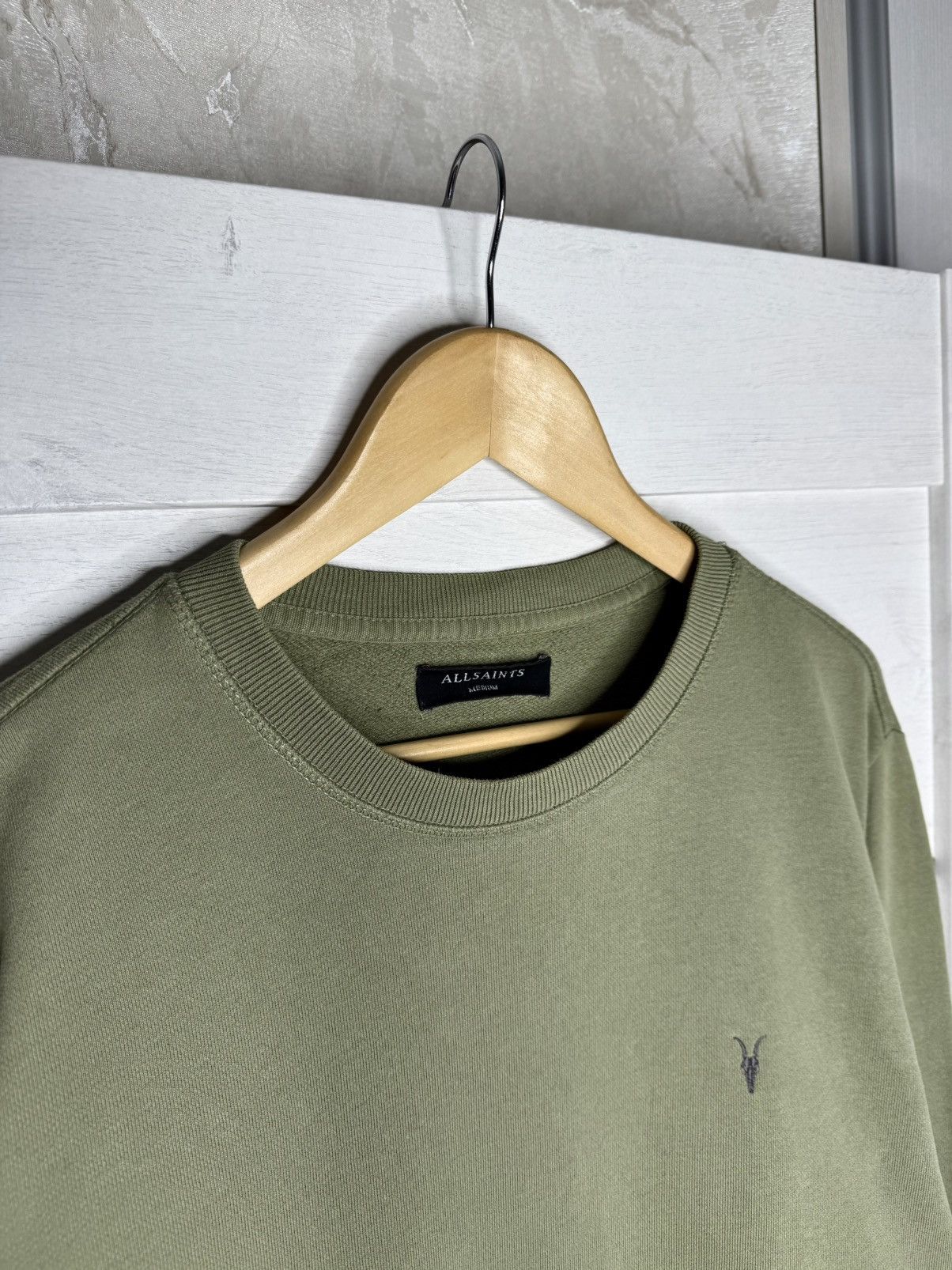 Allsaints Allsaints Raven Crew Neck Sweatshirt Jumper Basic Cotton Y2K Size US M / EU 48-50 / 2 - 3 Thumbnail