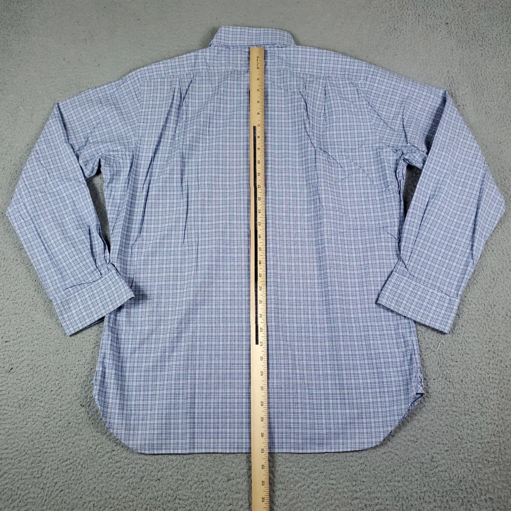 Ralph Lauren Ralph Lauren Dress Shirt Mens 16 Blue Plaid Regent Long Sleeve Button-Down Collared 16 Boy/Men's? Size 42R - 3 Thumbnail