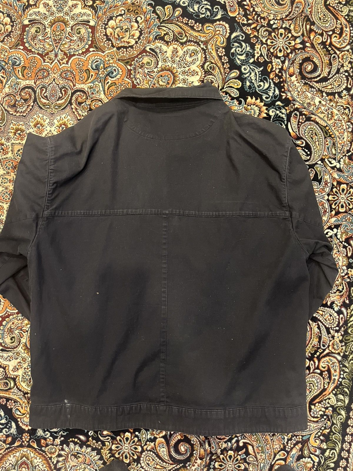 Vintage Black Coach Jacket (Tagged XL, Fits L) – 98% Cotton Size US XL / EU 56 / 4 - 2 Thumbnail