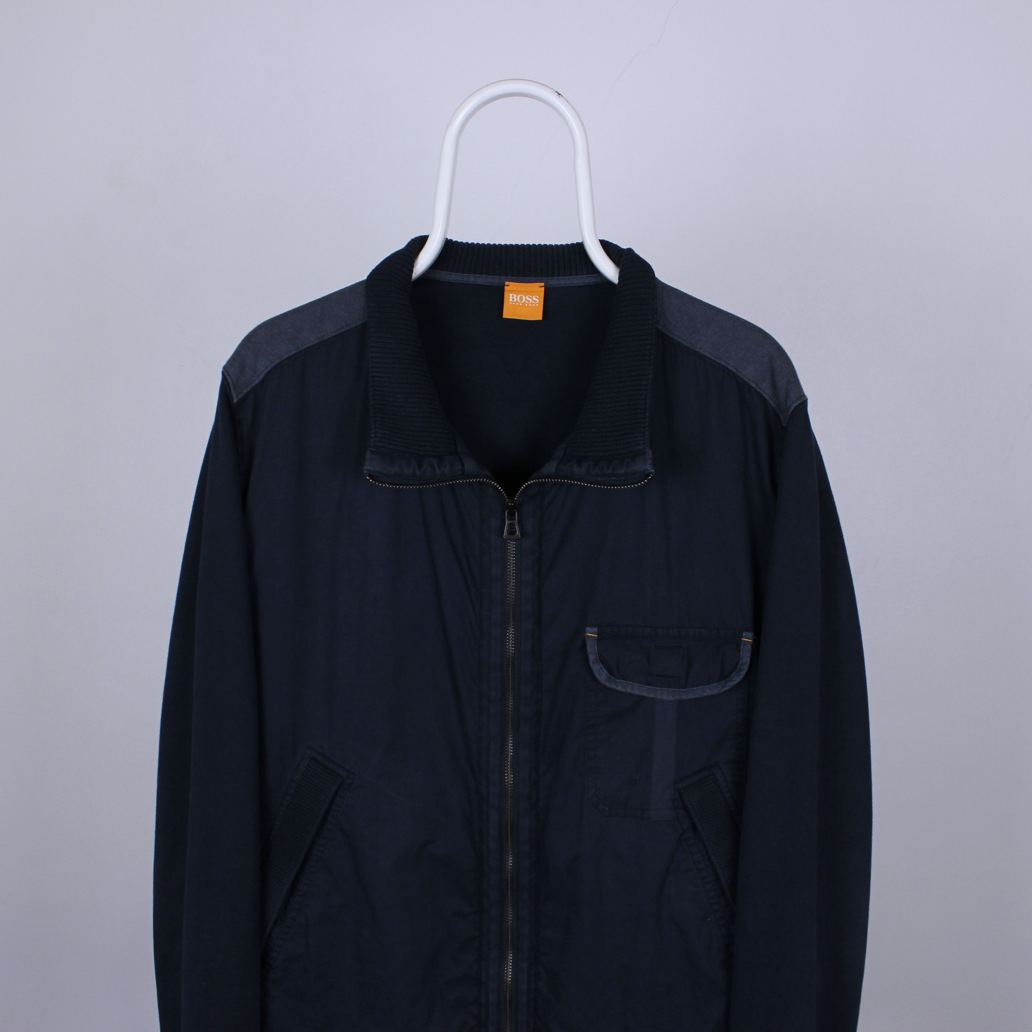 Hugo Boss Hugo Boss jacket men navy blue full zip XL XXL Size US XL / EU 56 / 4 - 5 Thumbnail