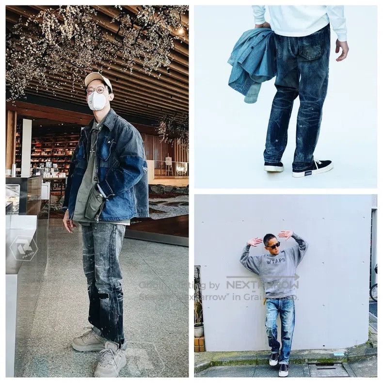 Neighborhood Neighborhood size M 20ss Bullet Hole King of Denim NBHD Wa Size US 27 - 9 Thumbnail