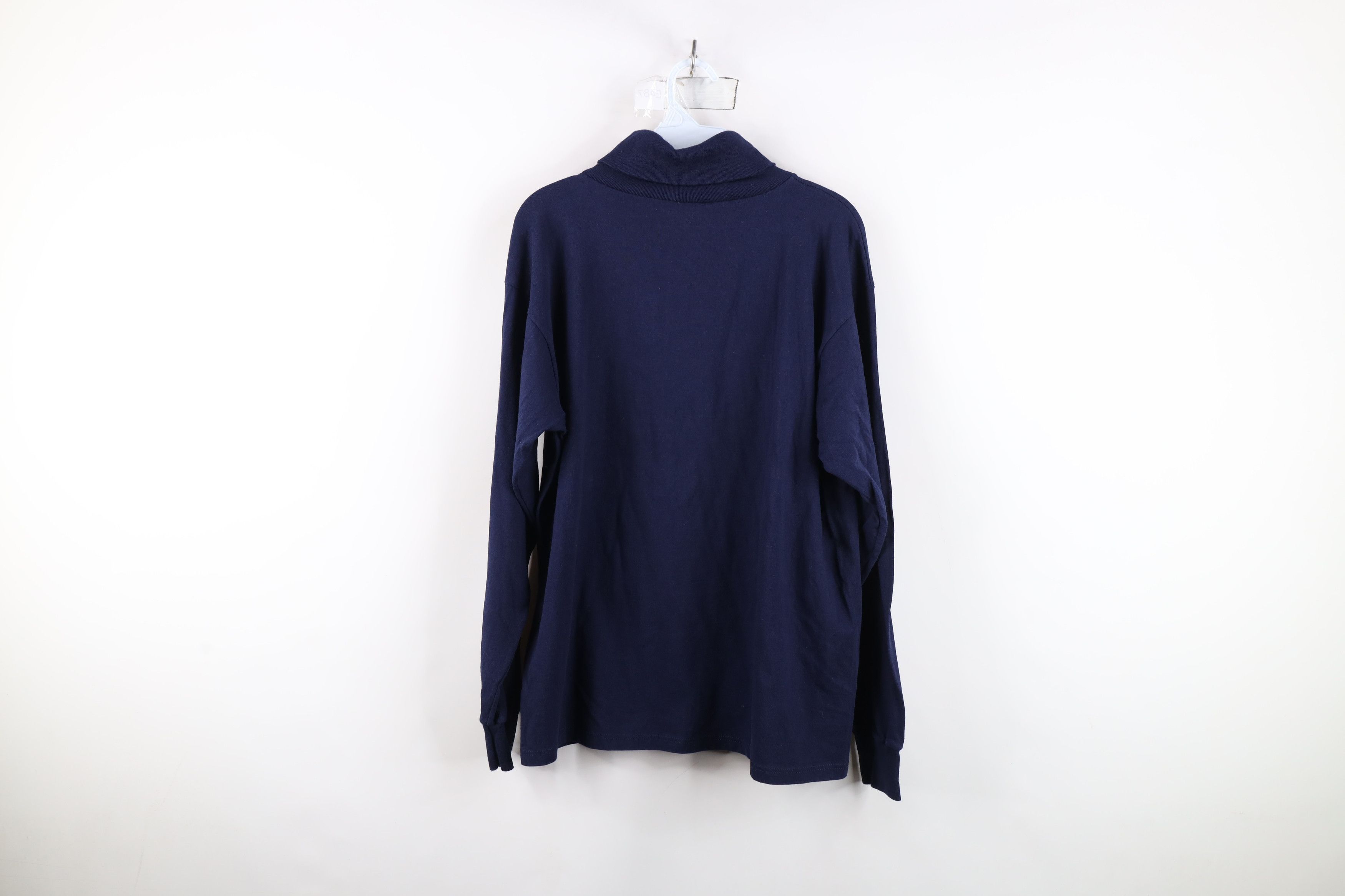 Vintage Vintage 90s University of Toledo Turtleneck T-Shirt Blue USA Size US L / EU 52-54 / 3 - 11 Thumbnail