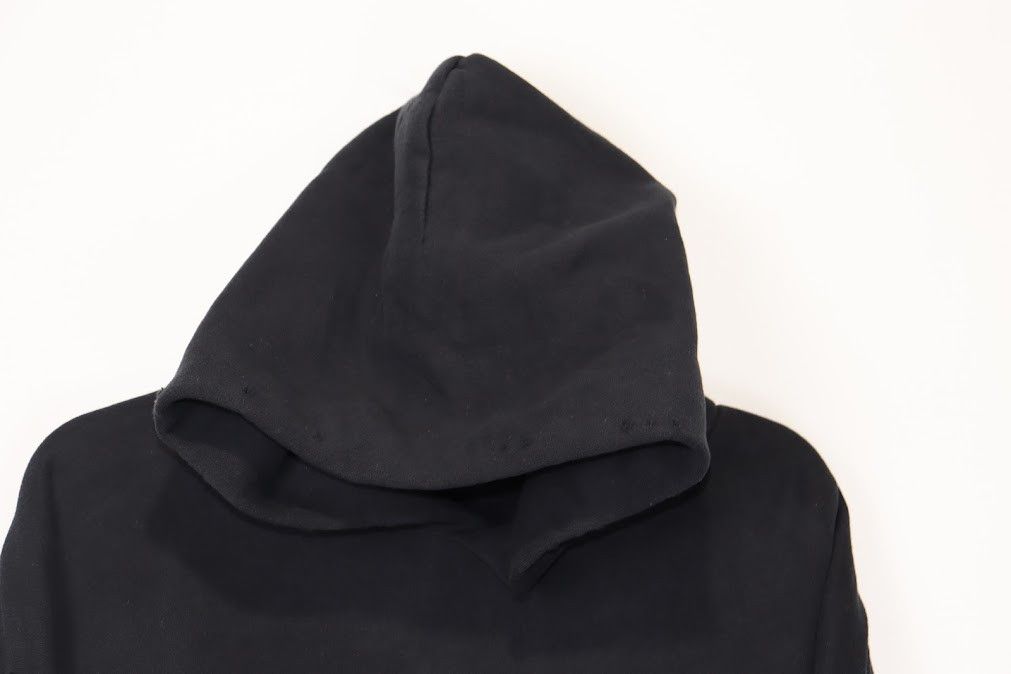 Balenciaga o1rshd Free Medium Molleton No Rib Hoodie in Black/White Size US M / EU 48-50 / 2 - 8 Thumbnail