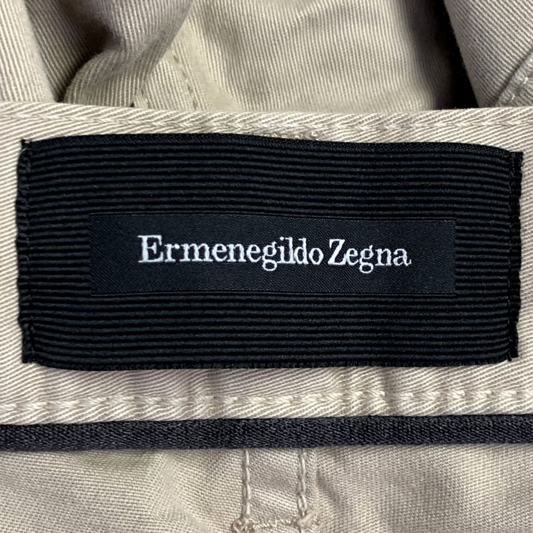 Ermenegildo Zegna ERMENEGILDO ZEGNA Khaki Cotton Blend Pants Size 30 Jean Cut Slim Straight Casual Mens Size US 30 / EU 46 - 4 Thumbnail