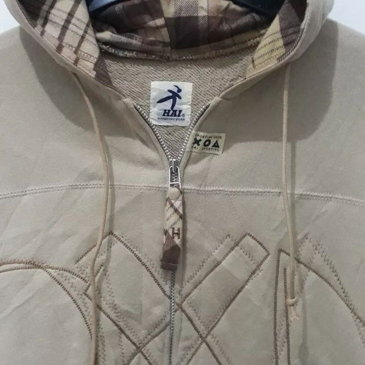 Hai Sporting Gear × Issey Miyake Hai sporting gear by Issey Miyake hoodie Cream khakis jacket Size US M / EU 48-50 / 2 - 10 Thumbnail