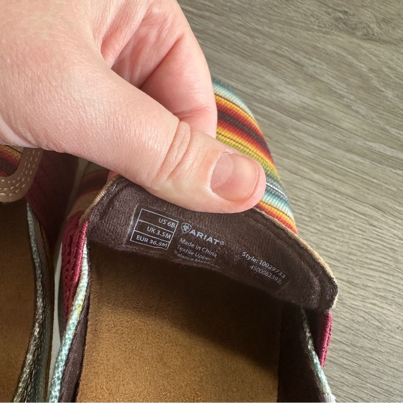 Ariat Ariat Ryder Old Muted Serape Slip On Flat Shoes Size 6 Size US 6 / IT 36 - 9 Thumbnail