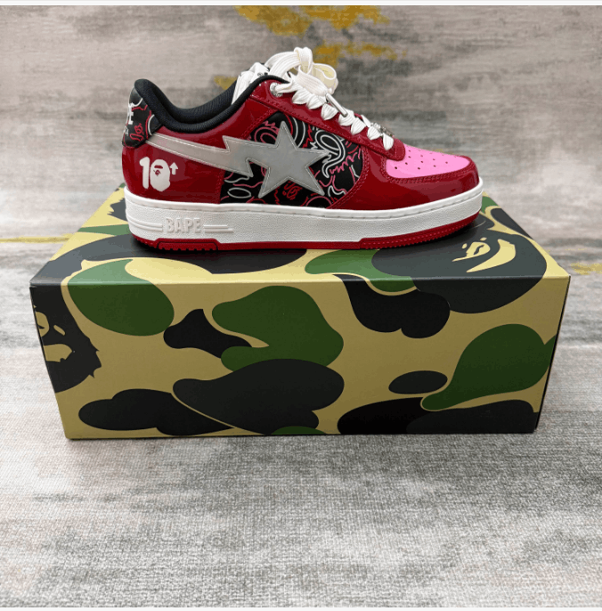 Bape Retro washed comfortable low top board shoes Size US 8 / EU 41 - 6 Thumbnail