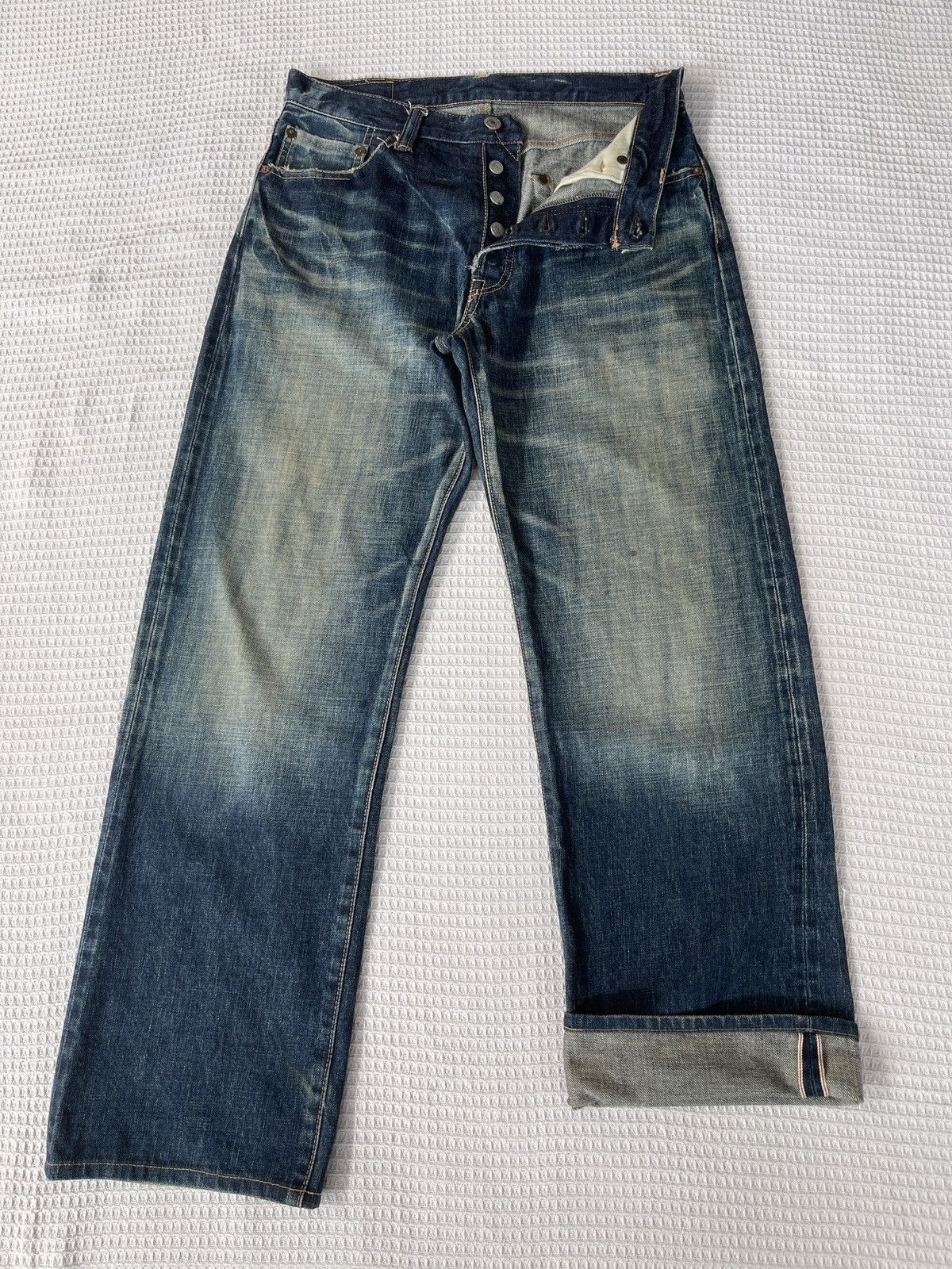 Eternal Last Drop🔥Rare🔥Vintage ETERNAL JAPAN Selvedge Denim Jeans Size US 31 - 4 Thumbnail