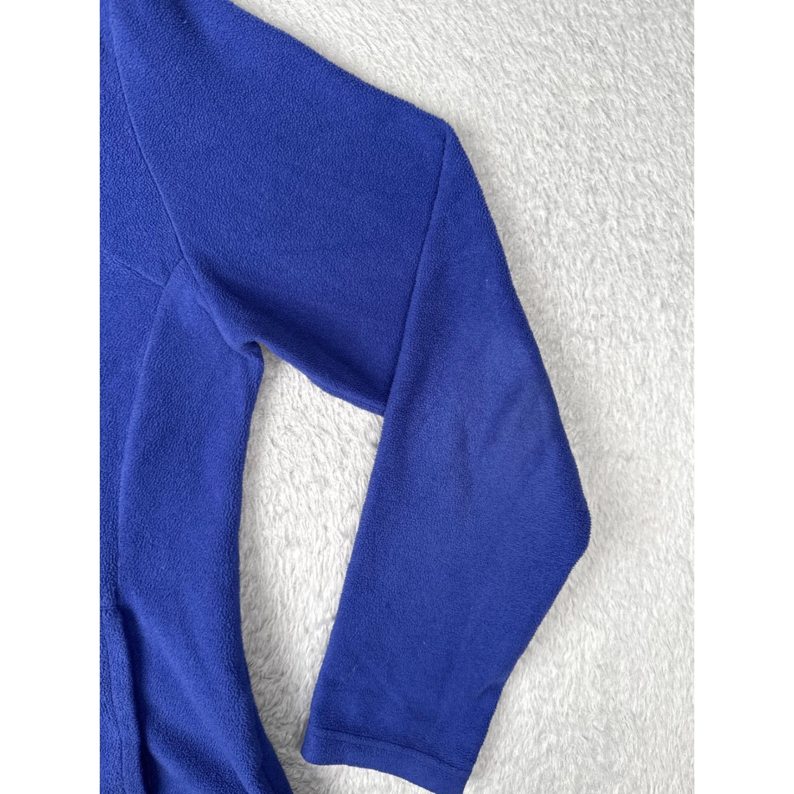 Vintage Columbia Jacket Womens XL Blue Fleece Full Zip Stand Collar Pockets Soft Hiking Size XL / US 12-14 / IT 48-50 - 5 Thumbnail