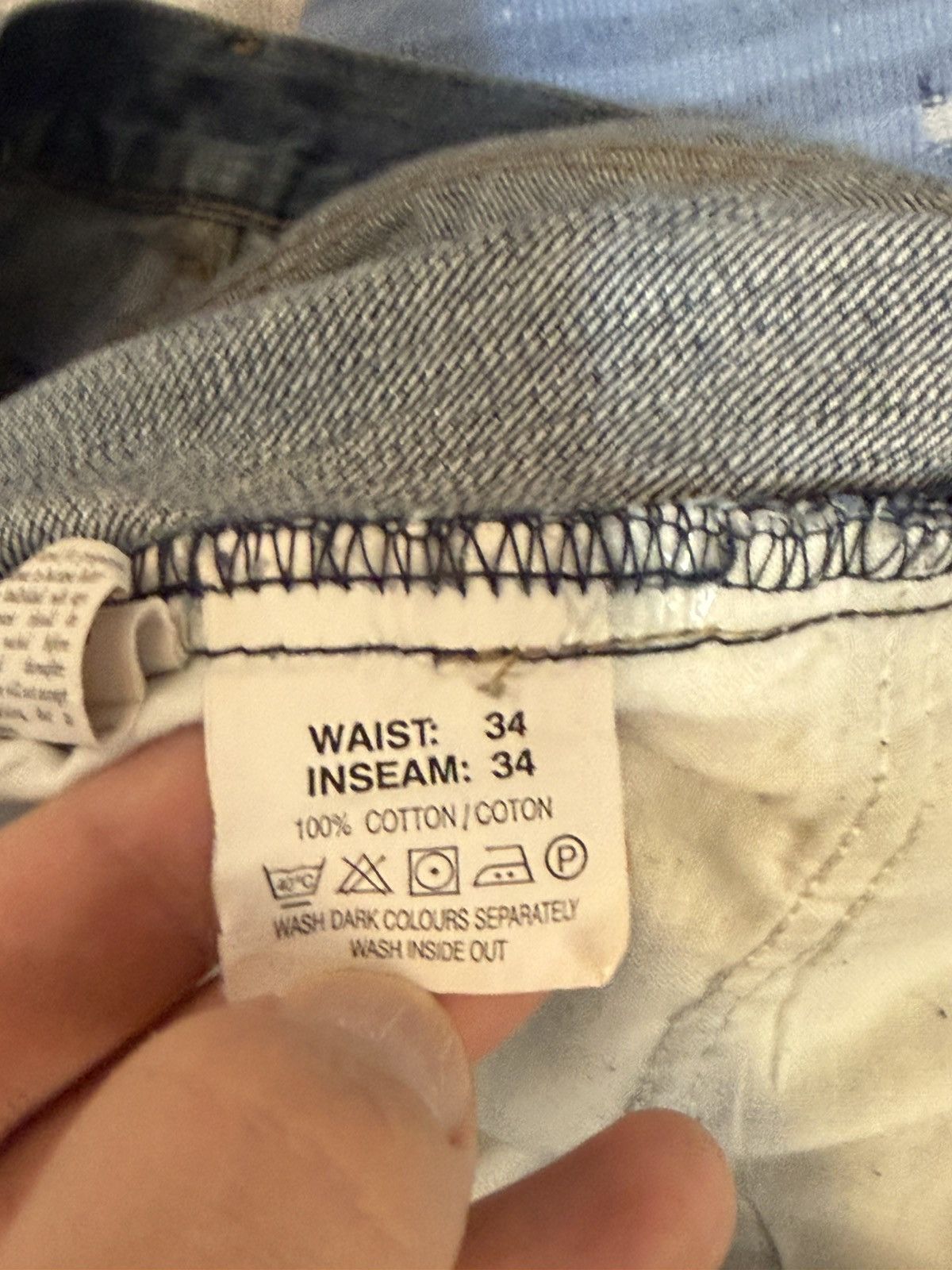 Yves Saint Laurent 34x30 YSL Jeans Denim Pants Indigo Selvedge Vintage Yves Size US 34 / EU 50 - 11 Thumbnail
