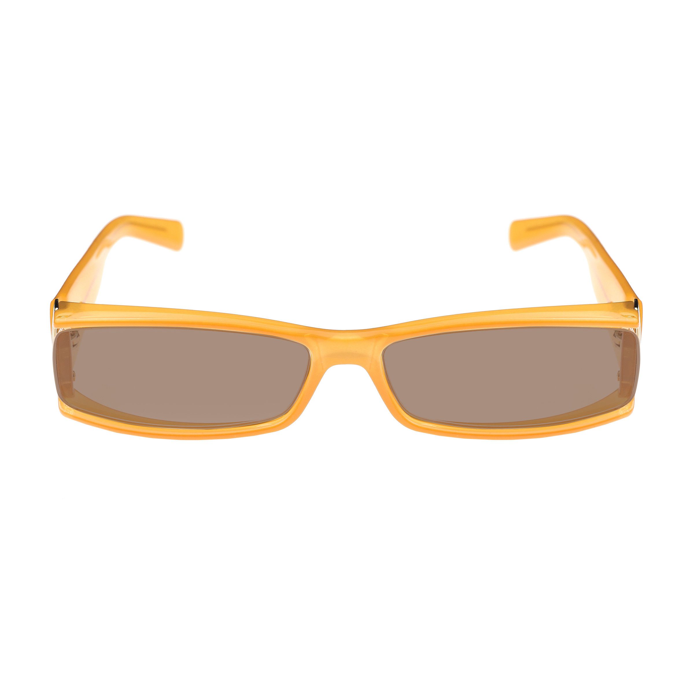 Gucci Gucci '00s Orange Monogram Rectangular Sunglasses Brown Size ONE SIZE - 1 Thumbnail