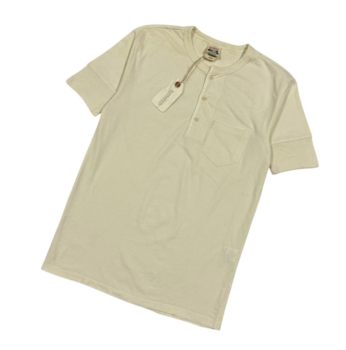 Sugar Cane Nwt🔥Glad Hand & Co Us Miliatary Henley Neck Tee Made In Usa Size US S / EU 44-46 / 1 - 7 Thumbnail
