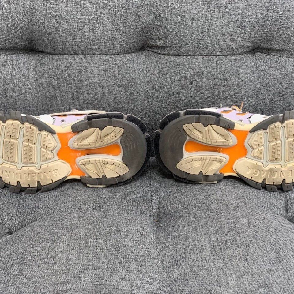 Balenciaga Balenciaga Track Sneakers Gray/Orange With Original Box & Ex Size US 5 / IT 35 - 6 Thumbnail