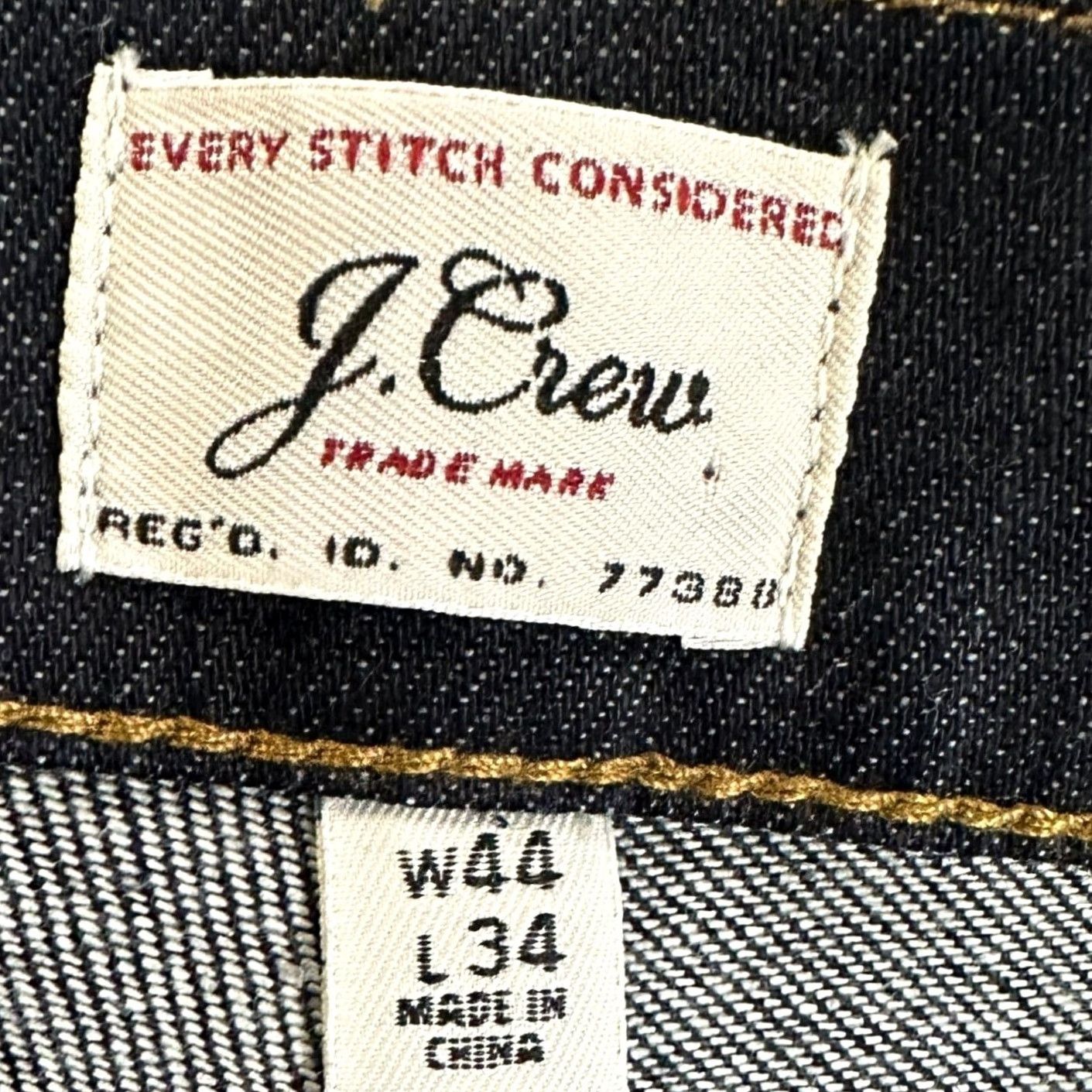 Vintage VINTAGE J Crew Mens 770 Straight Leg Jeans 44X34 Blue Kurabo Premium Japanese Denim NEW Size US 44 / EU 60 - 4 Thumbnail