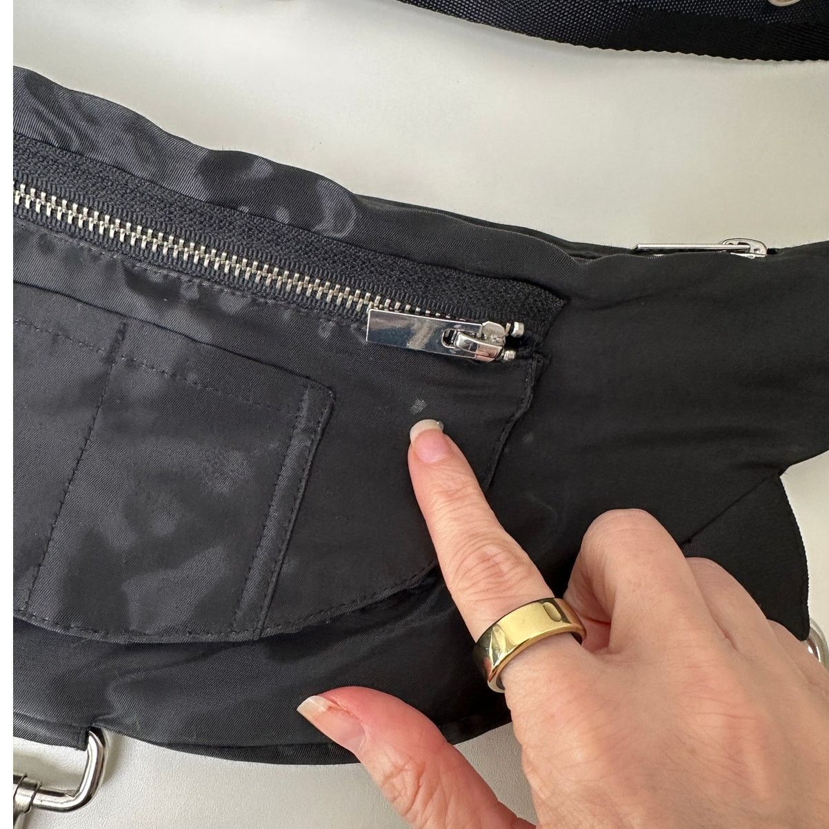 Other Strike Oil Shiny Canvas Belted Felt Fanny Pack Size ONE SIZE - 7 Thumbnail