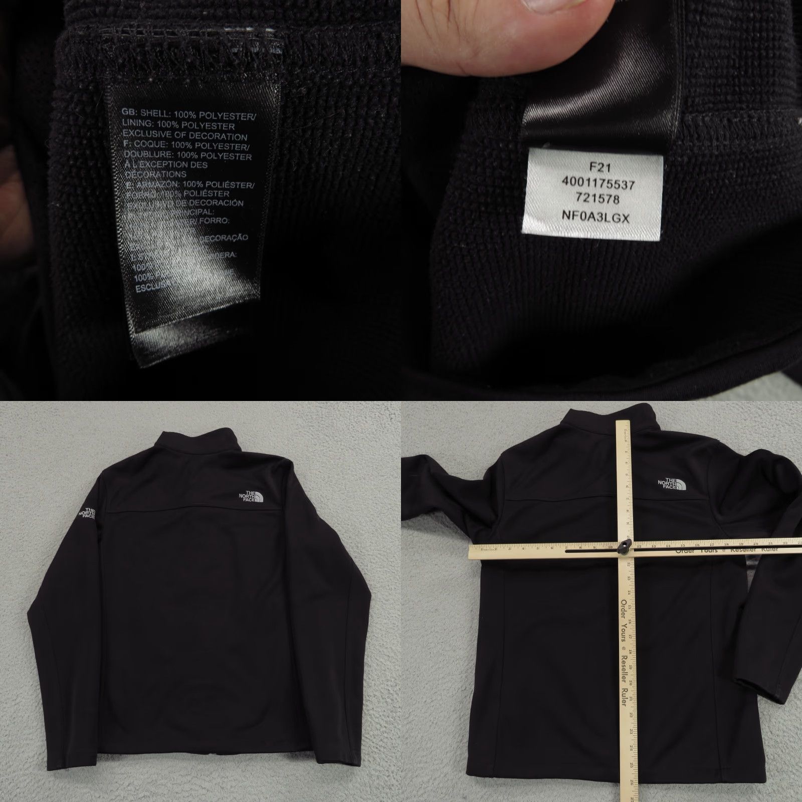 The North Face VINTAGE The North Face Windwall Jacket Mens Small Black Short Soft Shell Zip Size US S / EU 44-46 / 1 - 8 Thumbnail