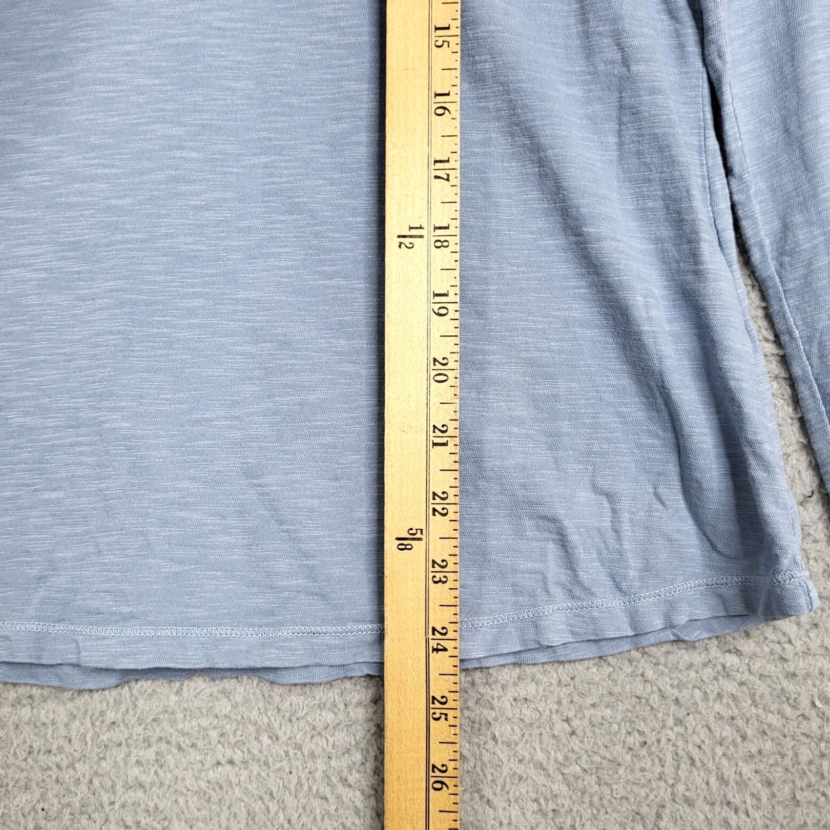 s.Oliver s.Oliver Women's blue V-Neck Long Sleeve Top Size 6 Shirt T-Shirt Casual Cotton Blend Regular Womens Size M / US 6-8 / IT 42-44 - 5 Thumbnail