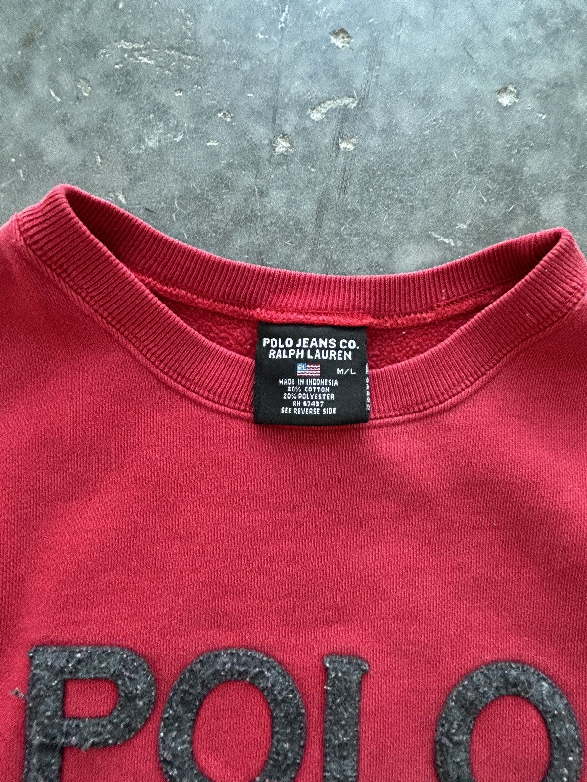 Polo Ralph Lauren Vintage Y2K Polo Jeans Co Spellout Logo Sweatshirt Size US M / EU 48-50 / 2 - 3 Thumbnail