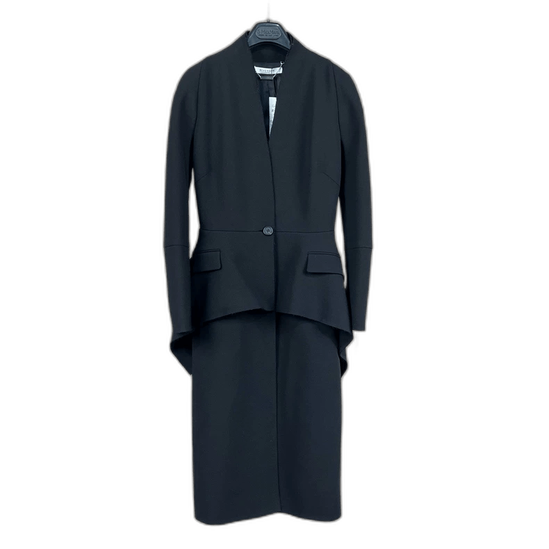 Givenchy Givenchy Long Wool Coat with Waist Detail Size S / US 4 / IT 40 - 1 Thumbnail