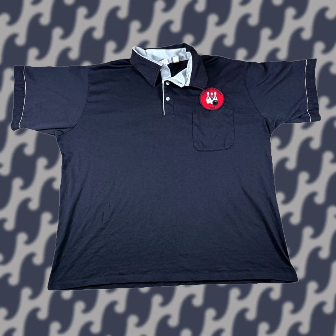 Vintage VINTAGE Hilton Athletic Apparel Polo Shirt Embroidered Men's 2XL Black Cotton Short Sleeve Sports Golf Bowling Size US XXL / EU 58 / 5 - 1 Thumbnail