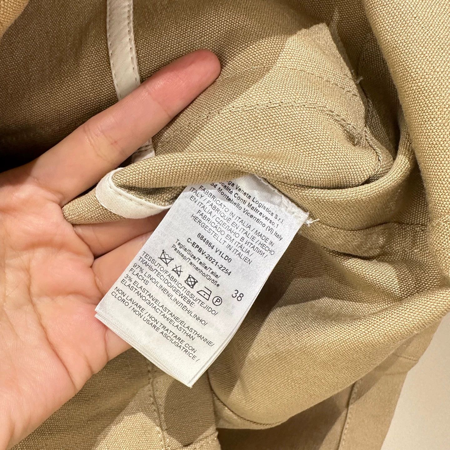 Bottega Veneta Bottega Veneta mar105 Lt Stretch Linen Waist Jacket 38 Size XS / US 0-2 / IT 36-38 - 6 Thumbnail