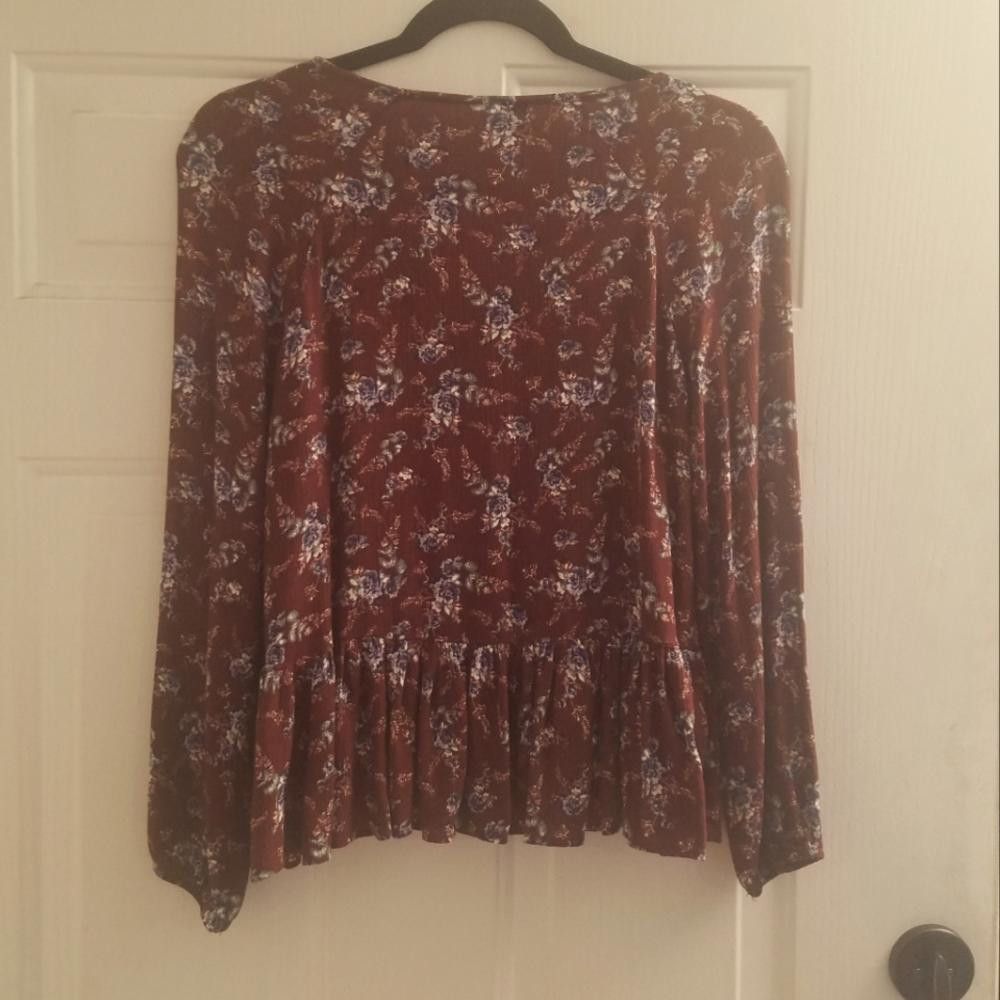 Designer American Eagle XS Blouse Size XS / US 0-2 / IT 36-38 - 2 Thumbnail