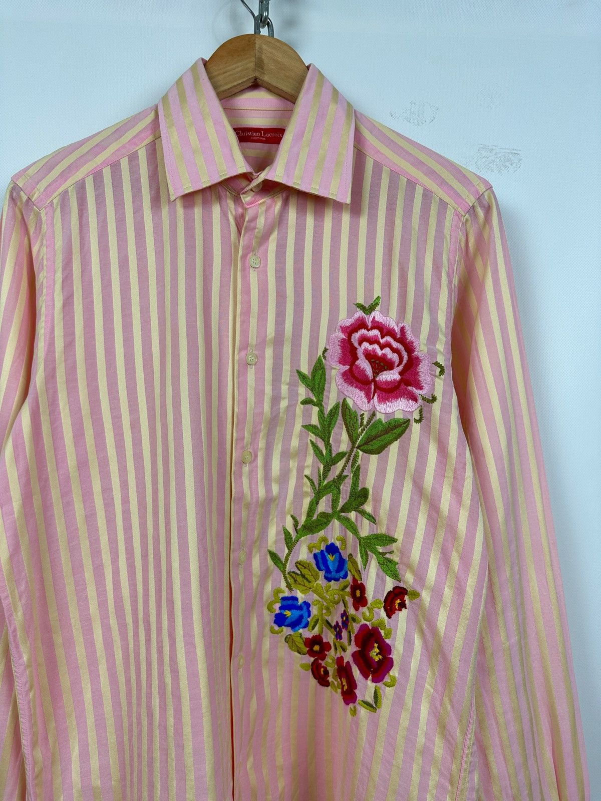 Christian Lacroix Christian Lacroix Flowers Print Long Sleeve Button Up Shirt Size US M / EU 48-50 / 2 - 5 Thumbnail