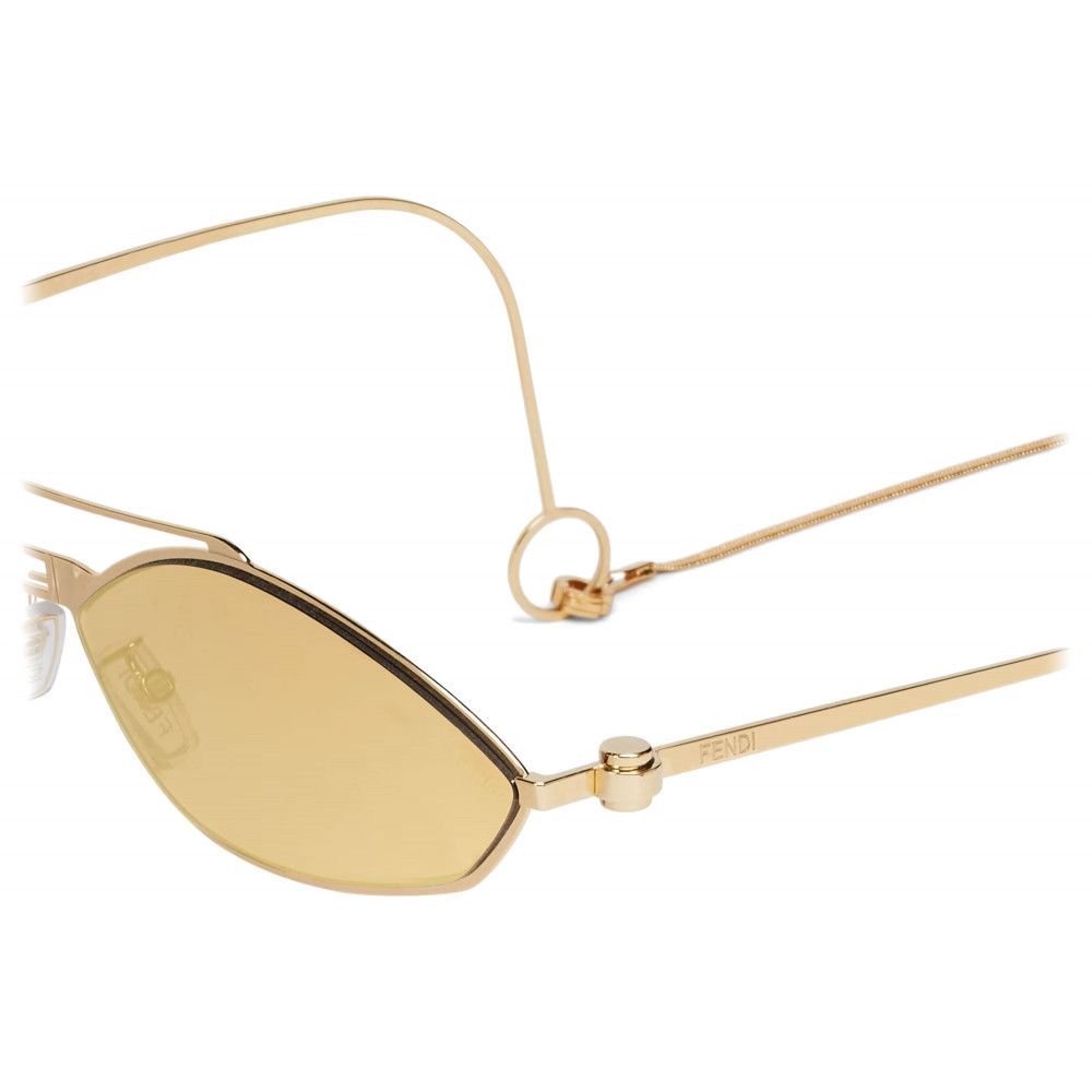 Fendi o1s1wg111224 Size: OS / Baguette Sunglasses in Gold Size ONE SIZE - 3 Thumbnail