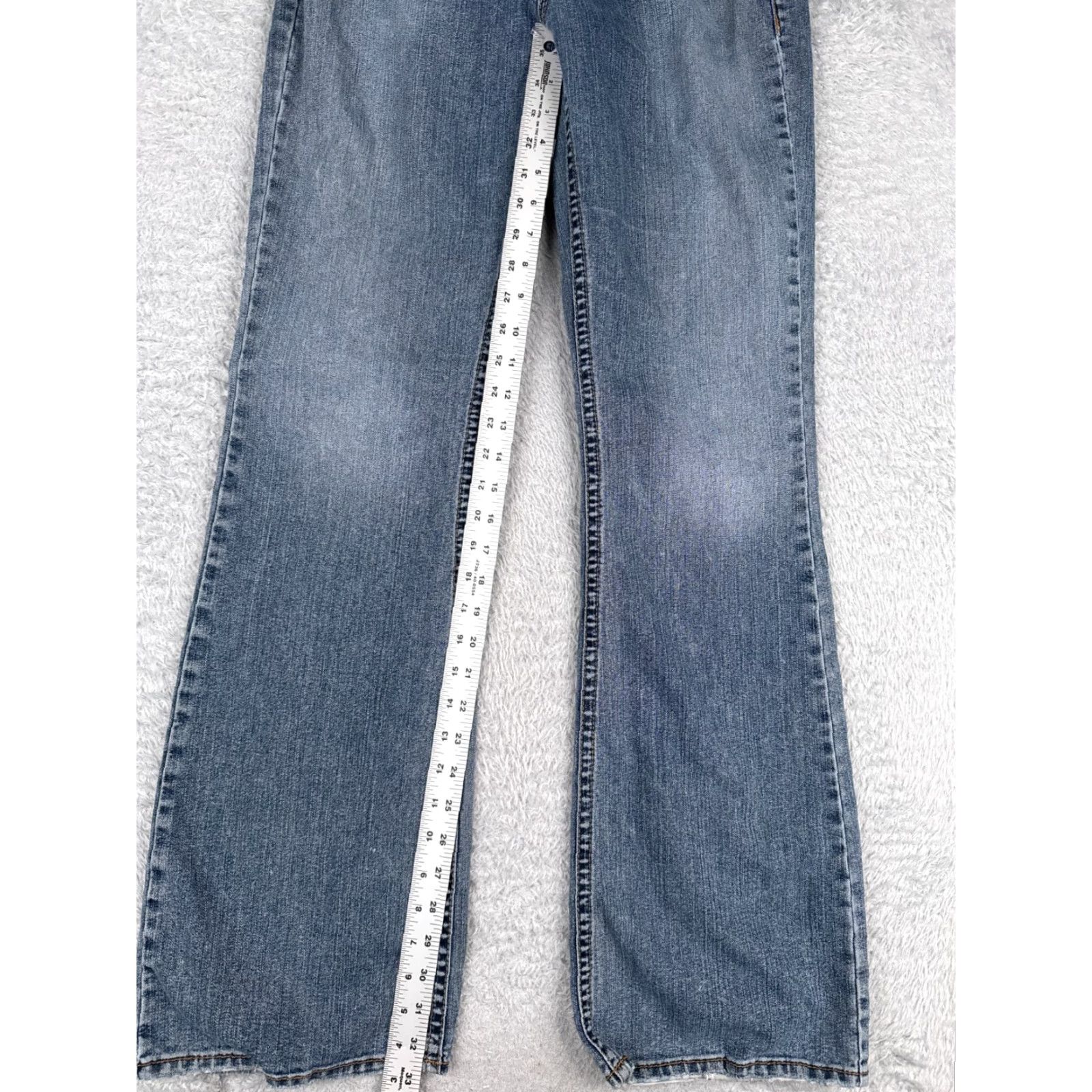 Silver Jeans Co. Silver Jeans Suki Womens Jeans Bootcut 30x29 Blue Denim Distressed Cotton Regular 5-Pocket Pocket Style MId Rise - Silver Jeans Size 30" / US 8 / IT 44 - 7 Thumbnail