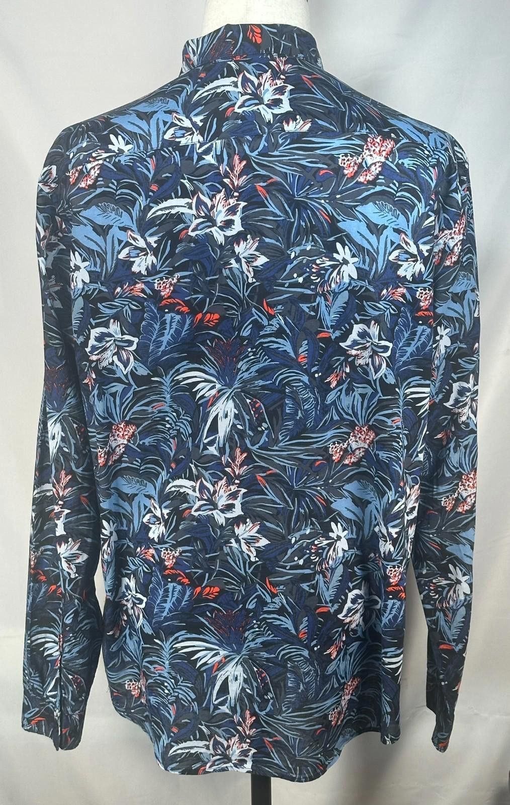 H&M H&M Relaxed Fit Floral Oxford Button Up Multicolor Mens L Size US L / EU 52-54 / 3 - 2 Thumbnail