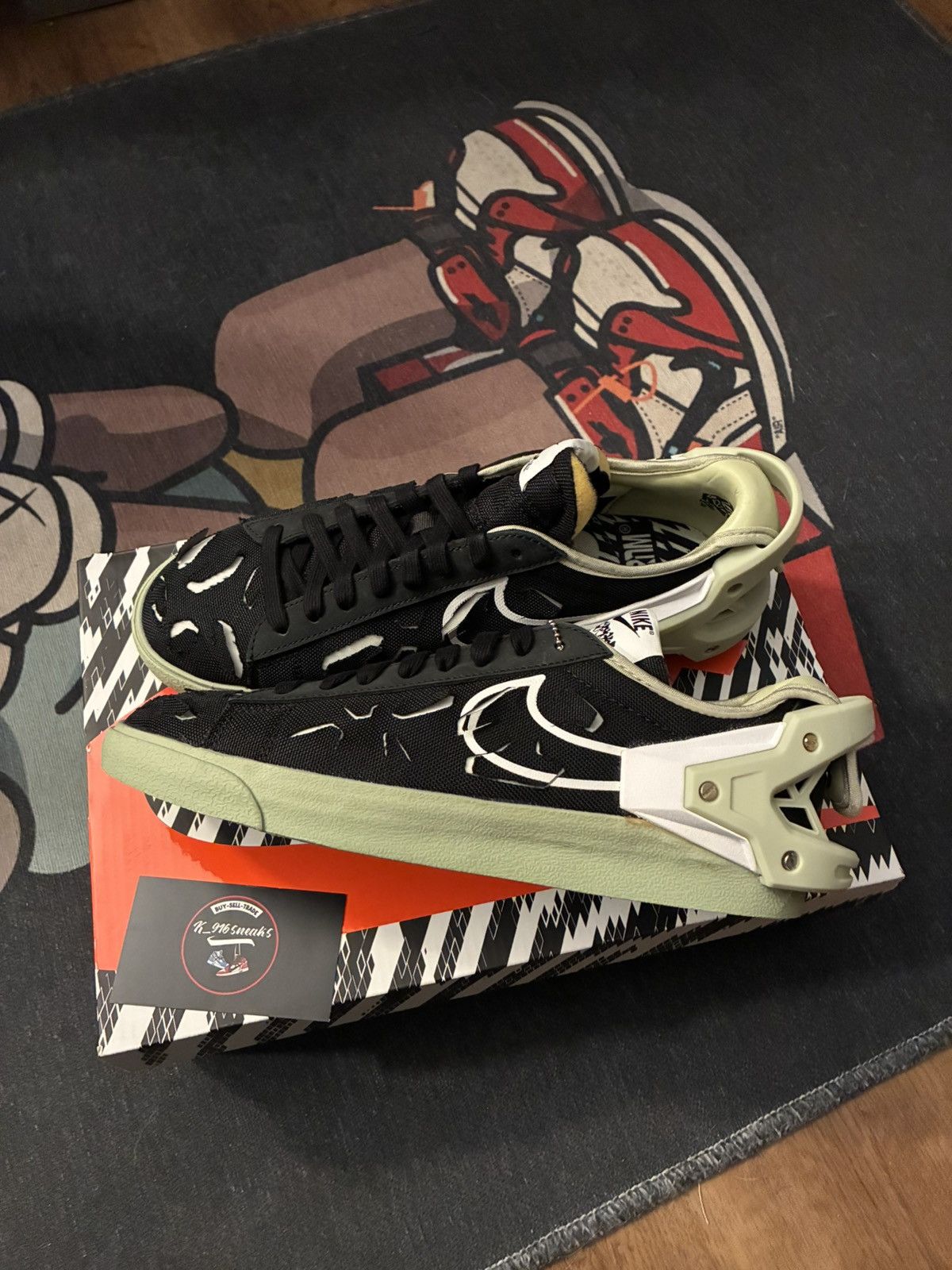 Nike Nike blazer low acronym olive Size US 8 / EU 41 - 1 Thumbnail
