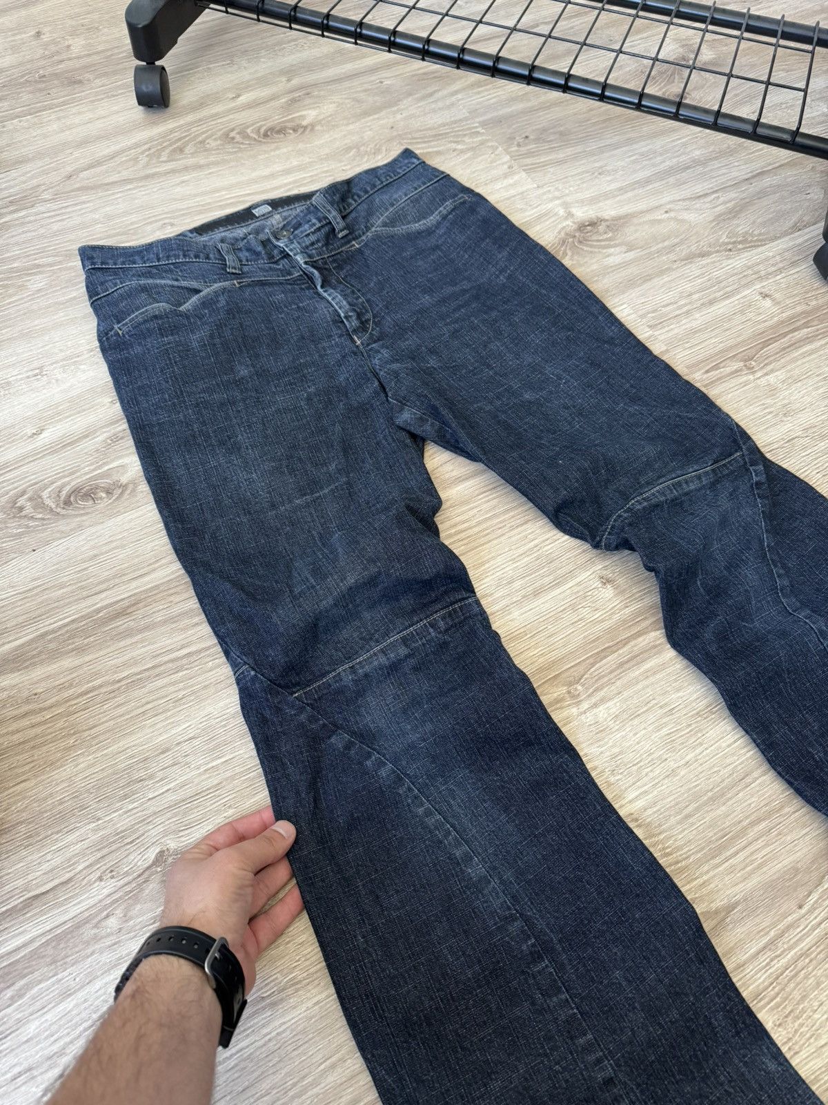 Marithe + Francois Girbaud Vintage Y2K Marithe Francois Girbaud Flared Denim Jeans Size 28" / US 6 / IT 42 - 3 Thumbnail
