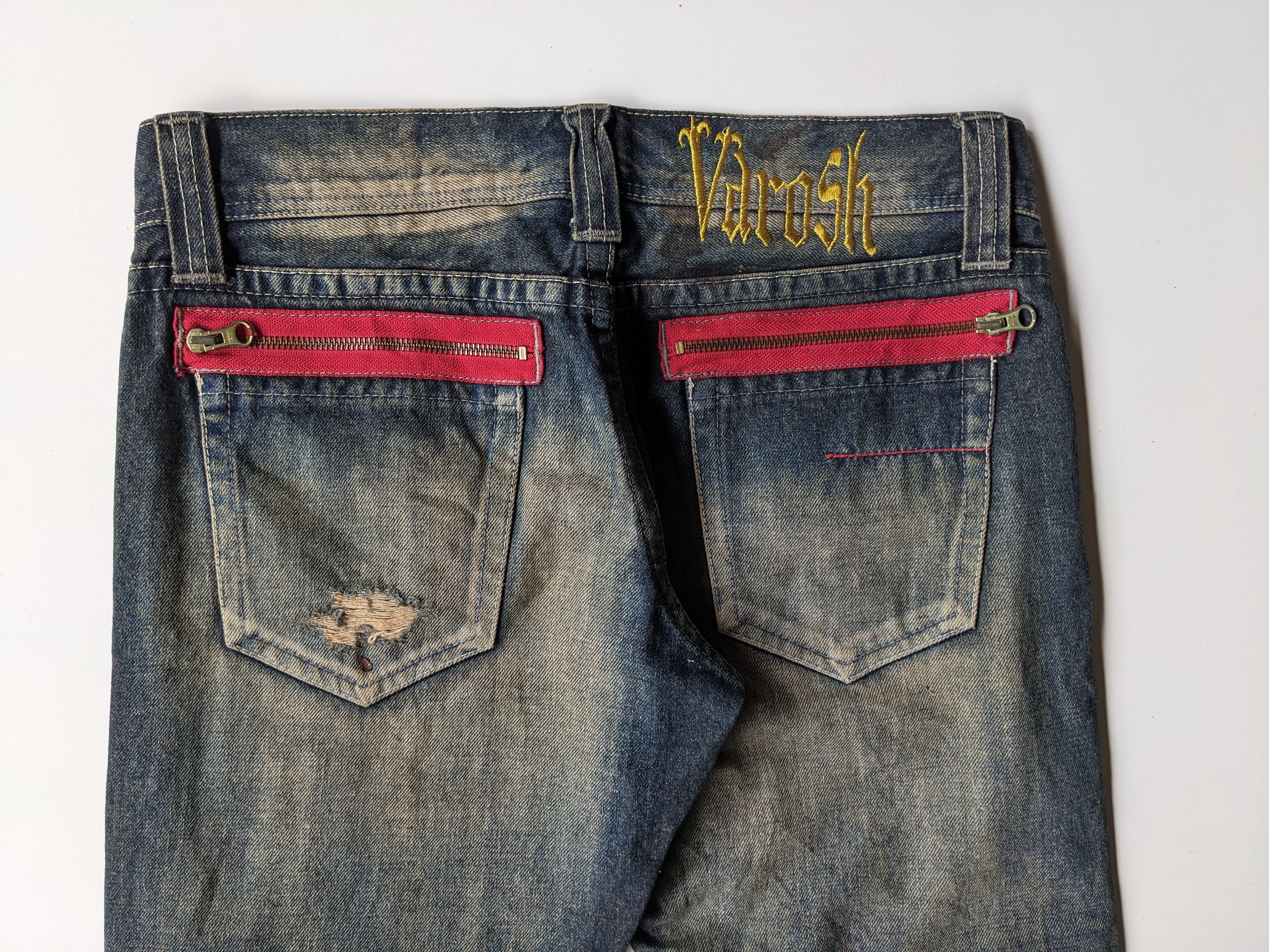 If Six Was Nine × Le Grande Bleu (L.G.B.) Varosh mud wash ripped flare jeans Size US 32 / EU 48 - 6 Thumbnail