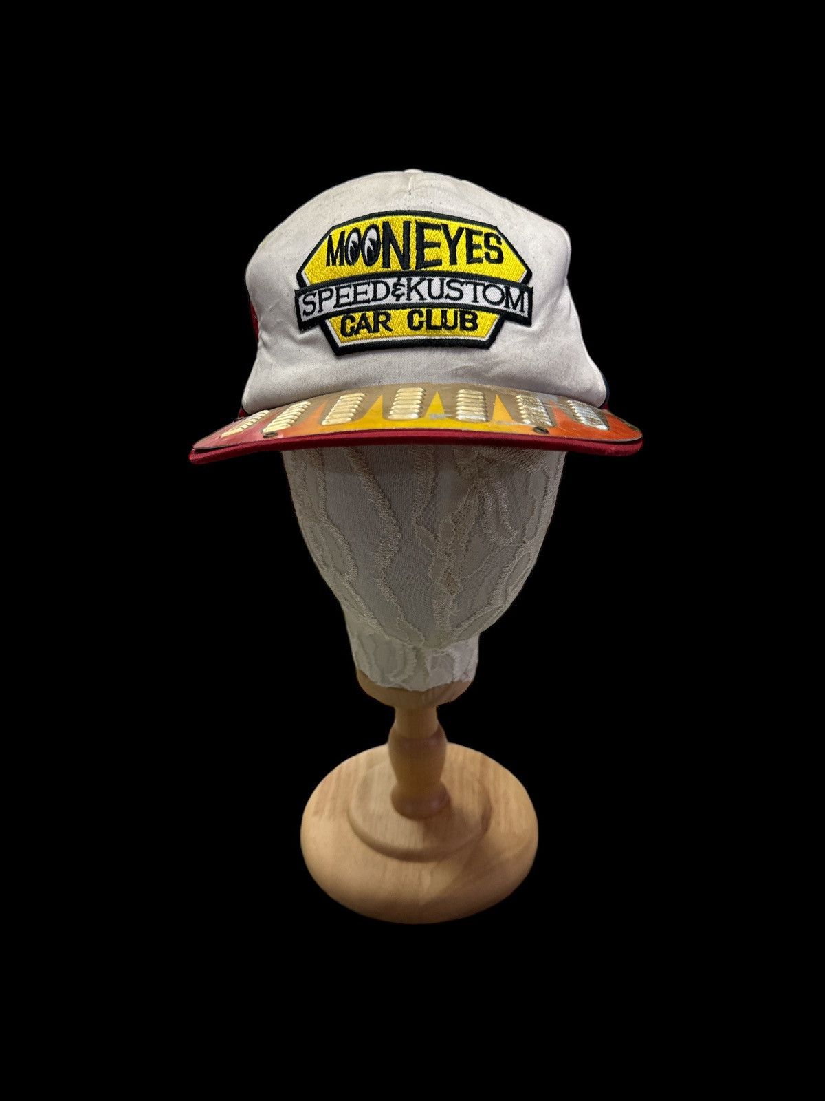 Vintage VINTAGE MOONEYES SPEED & KUSTOM CAR CLUB TRUCKER CAP HAT Size ONE SIZE - 2 Thumbnail