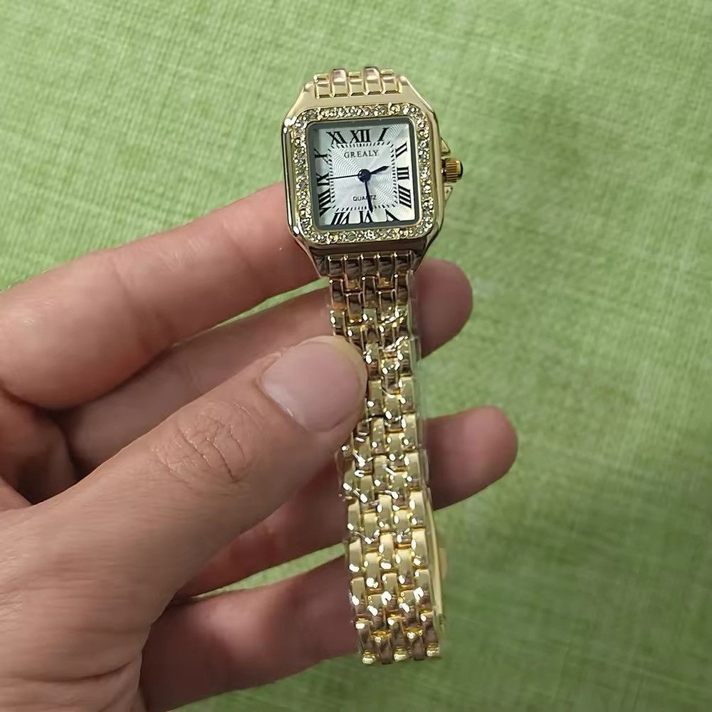 Other Retro Women's Square Watches Gold Size ONE SIZE - 4 Thumbnail